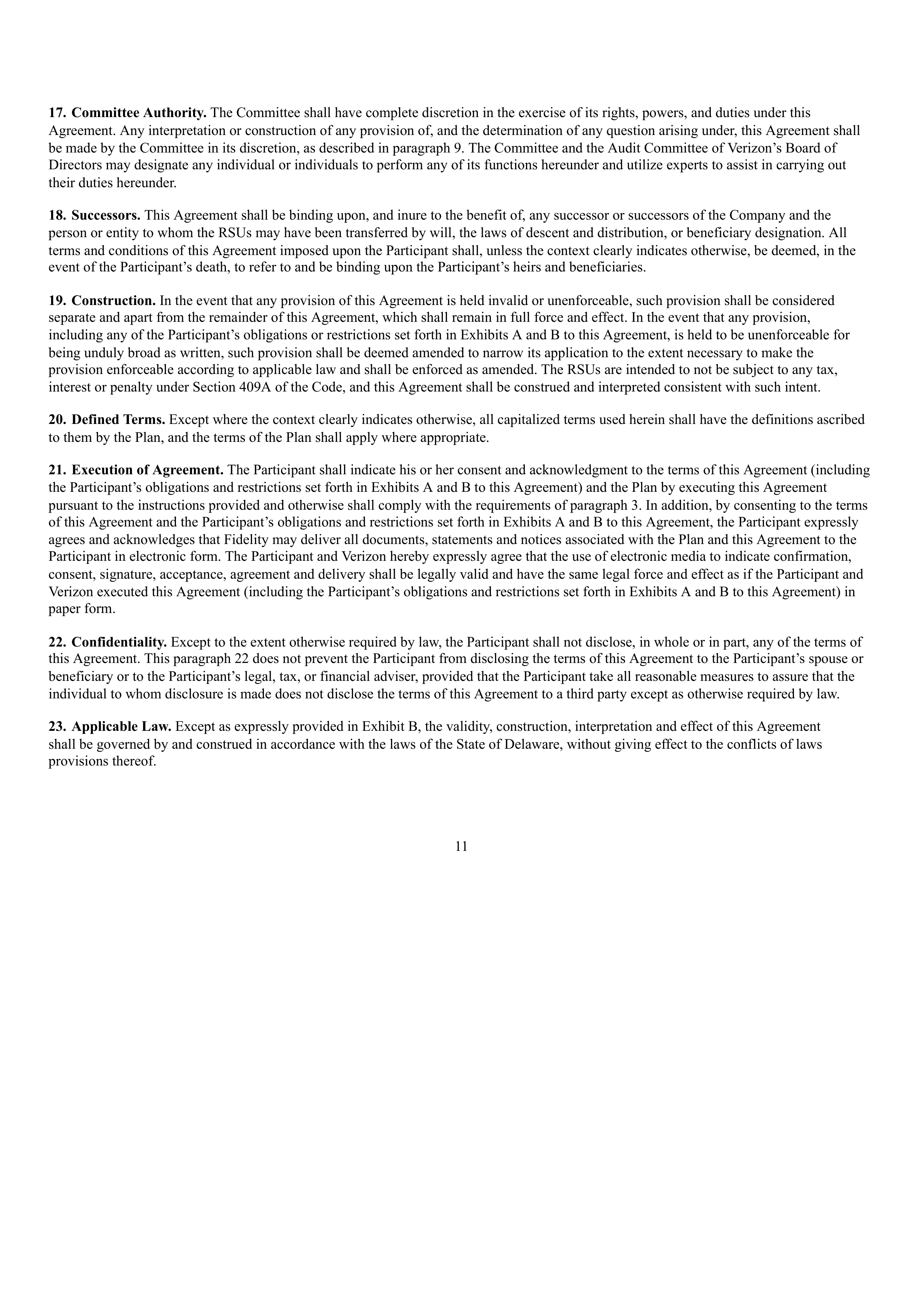 Verizon Annual Report — page 190