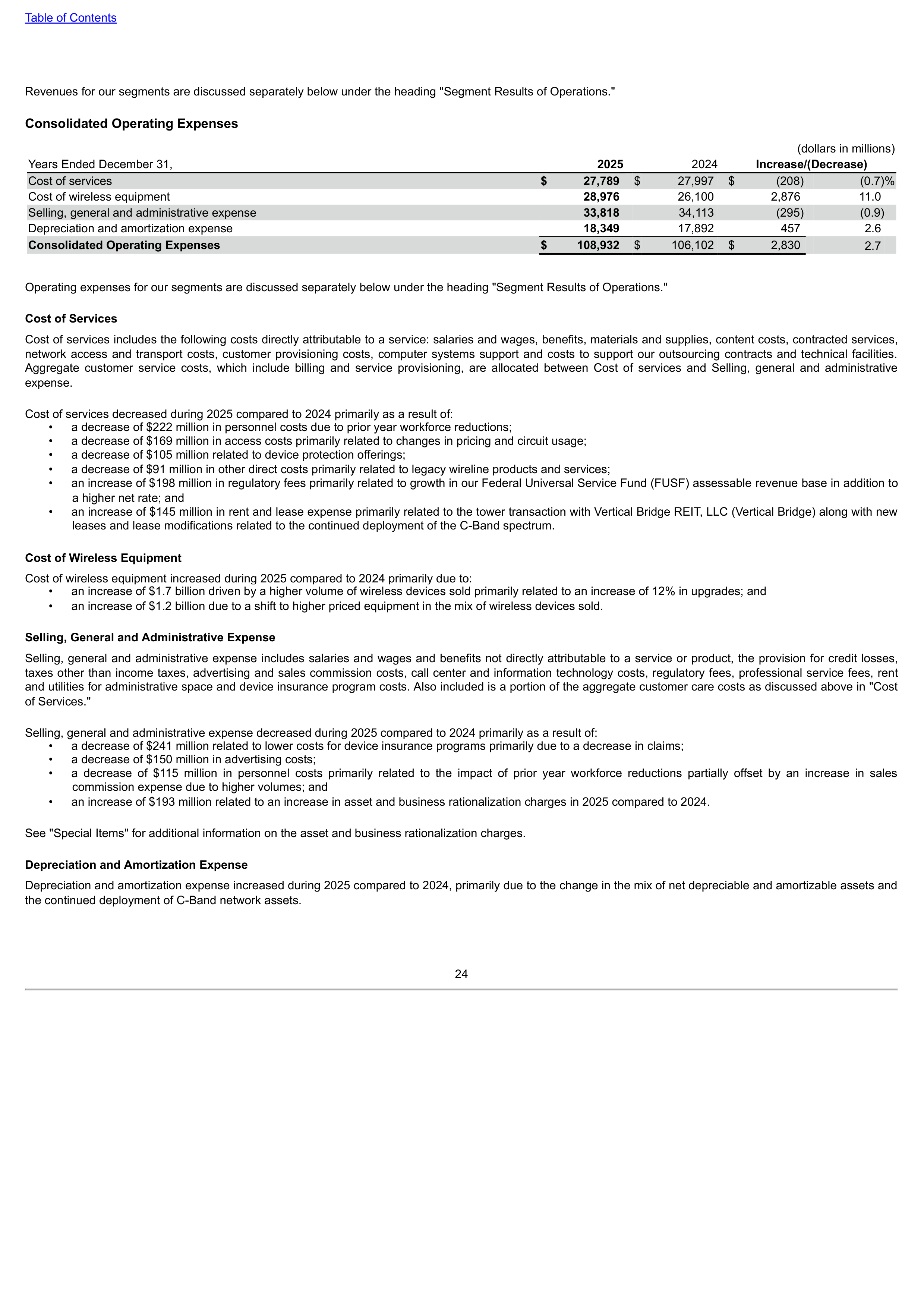 Verizon Annual Report — page 24