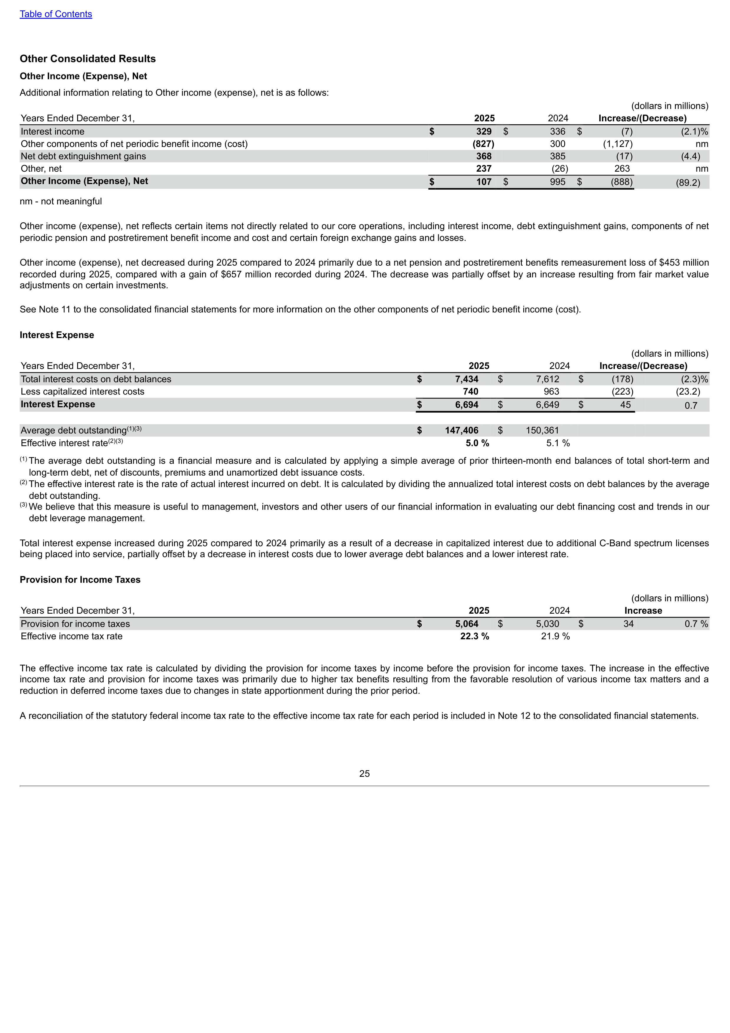Verizon Annual Report — page 25