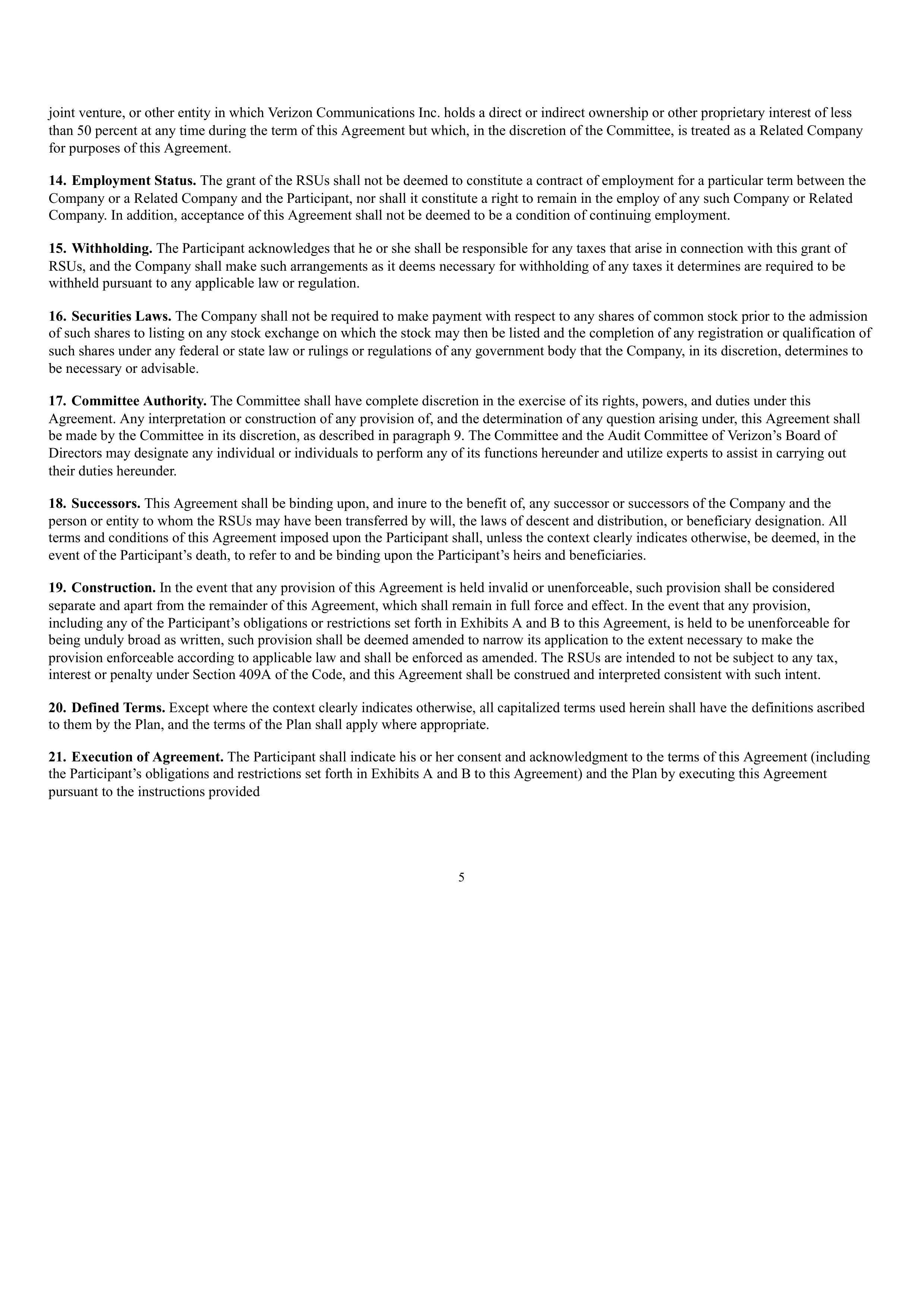 Verizon Annual Report — page 253