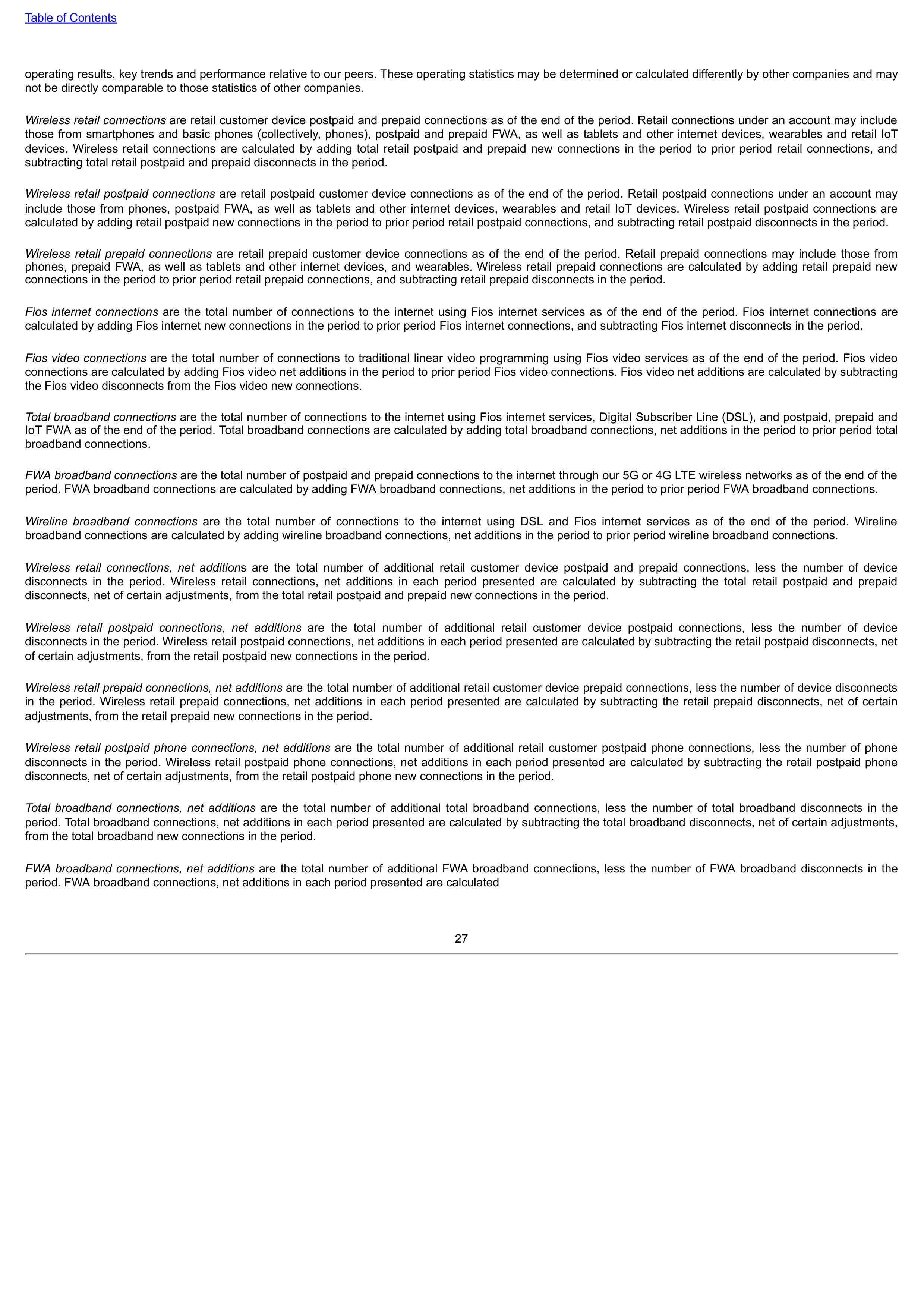 Verizon Annual Report — page 27