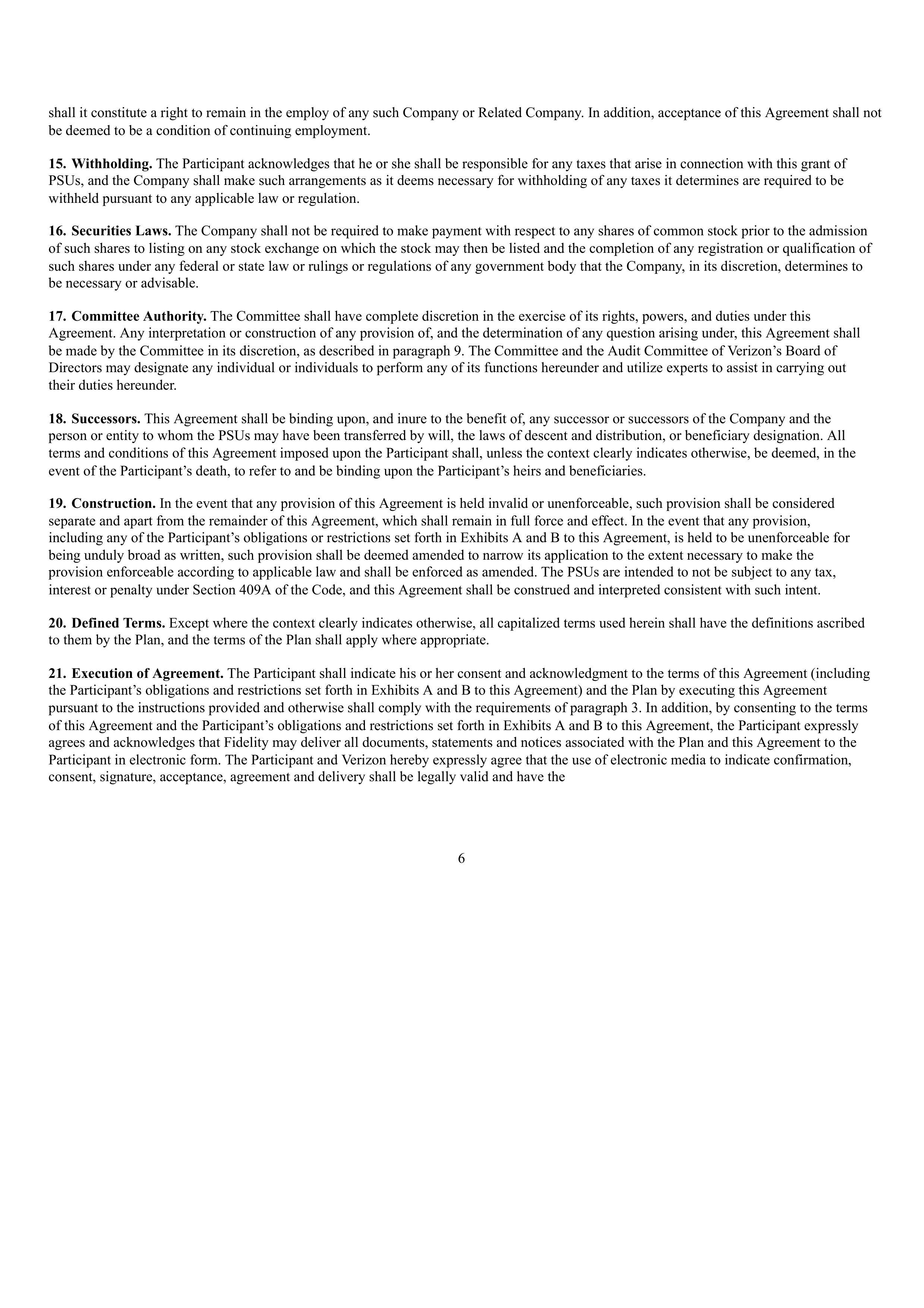Verizon Annual Report — page 292