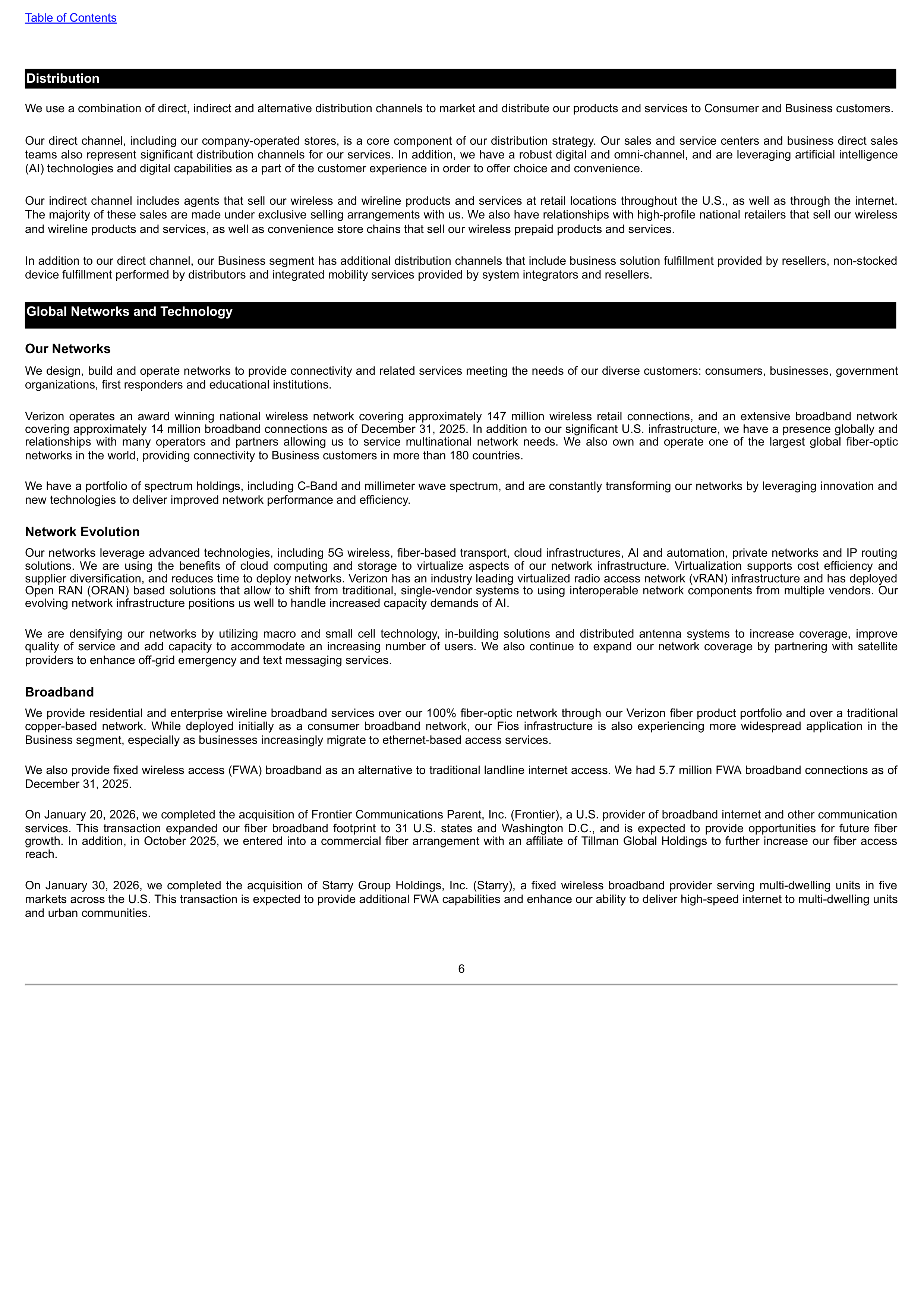Verizon Annual Report — page 6