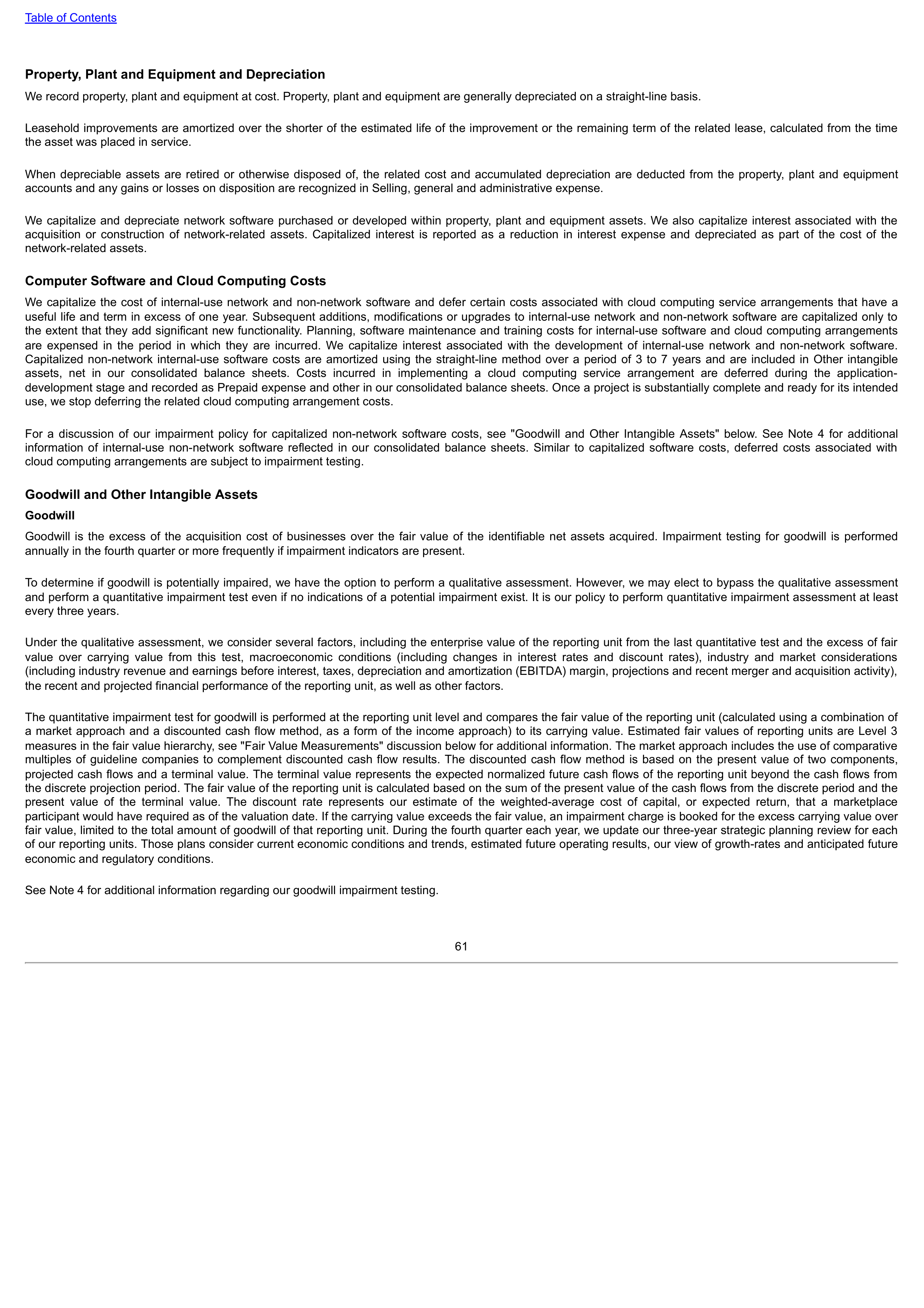 Verizon Annual Report — page 61