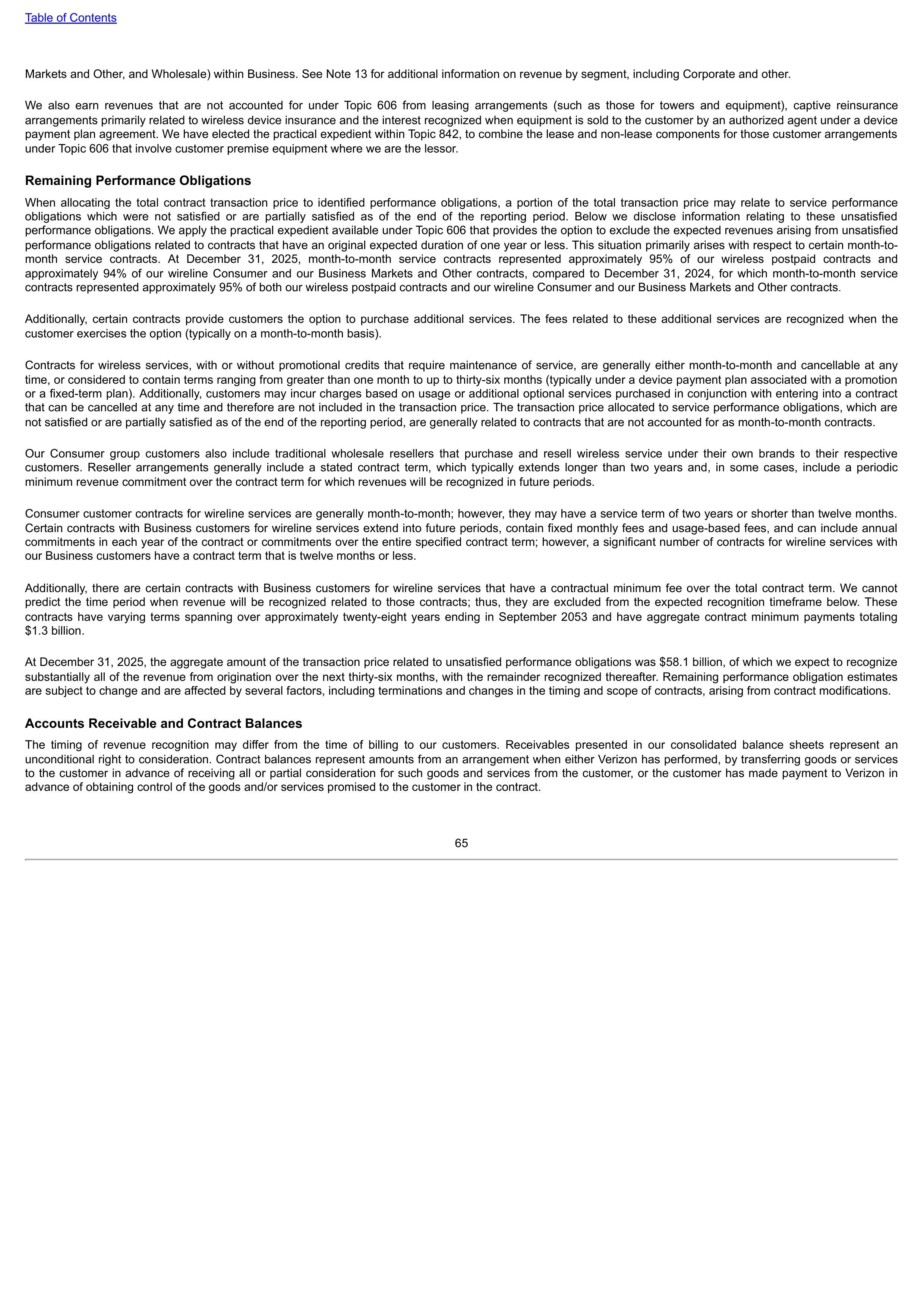 Verizon Annual Report — page 65