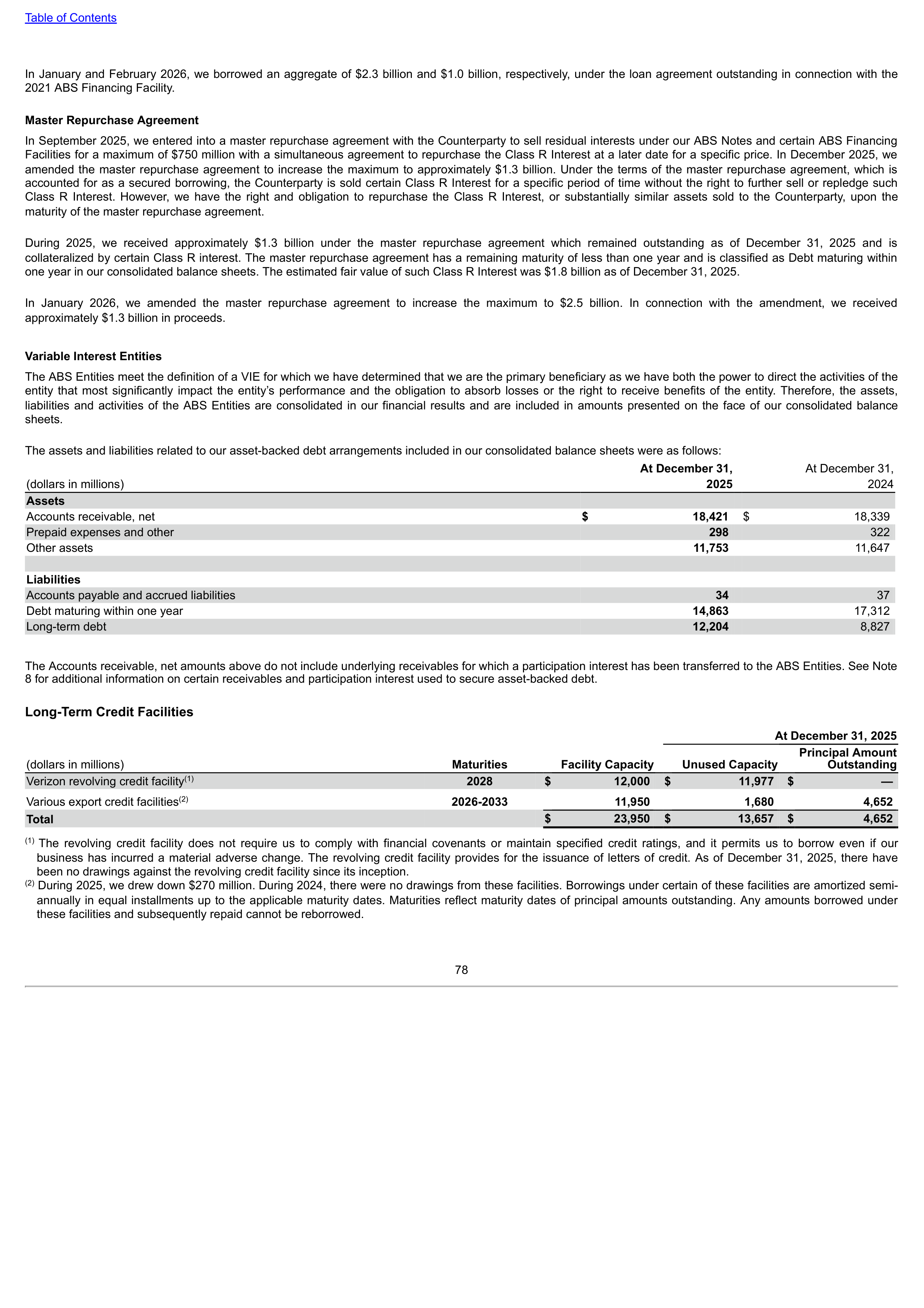 Verizon Annual Report — page 78