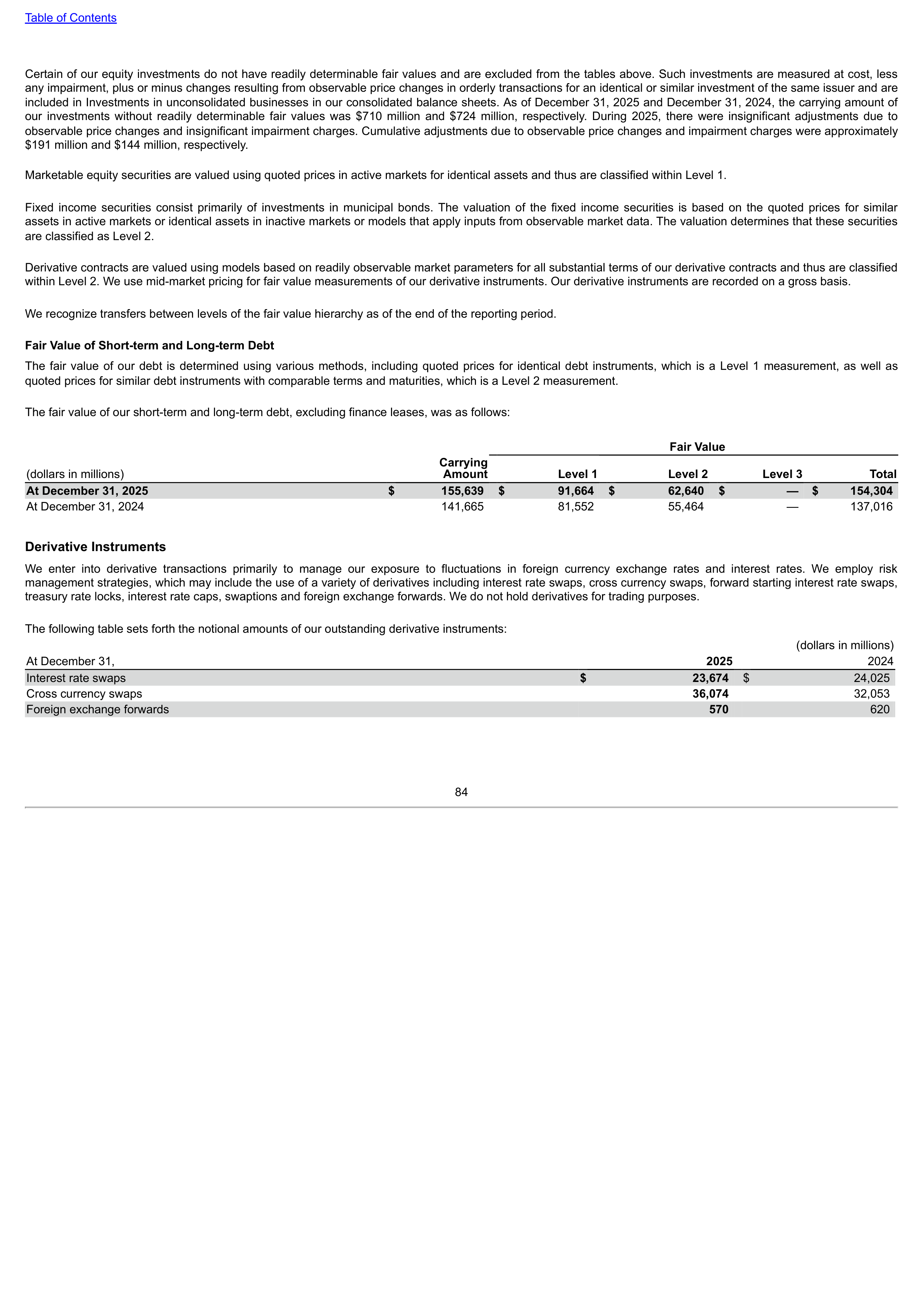 Verizon Annual Report — page 84