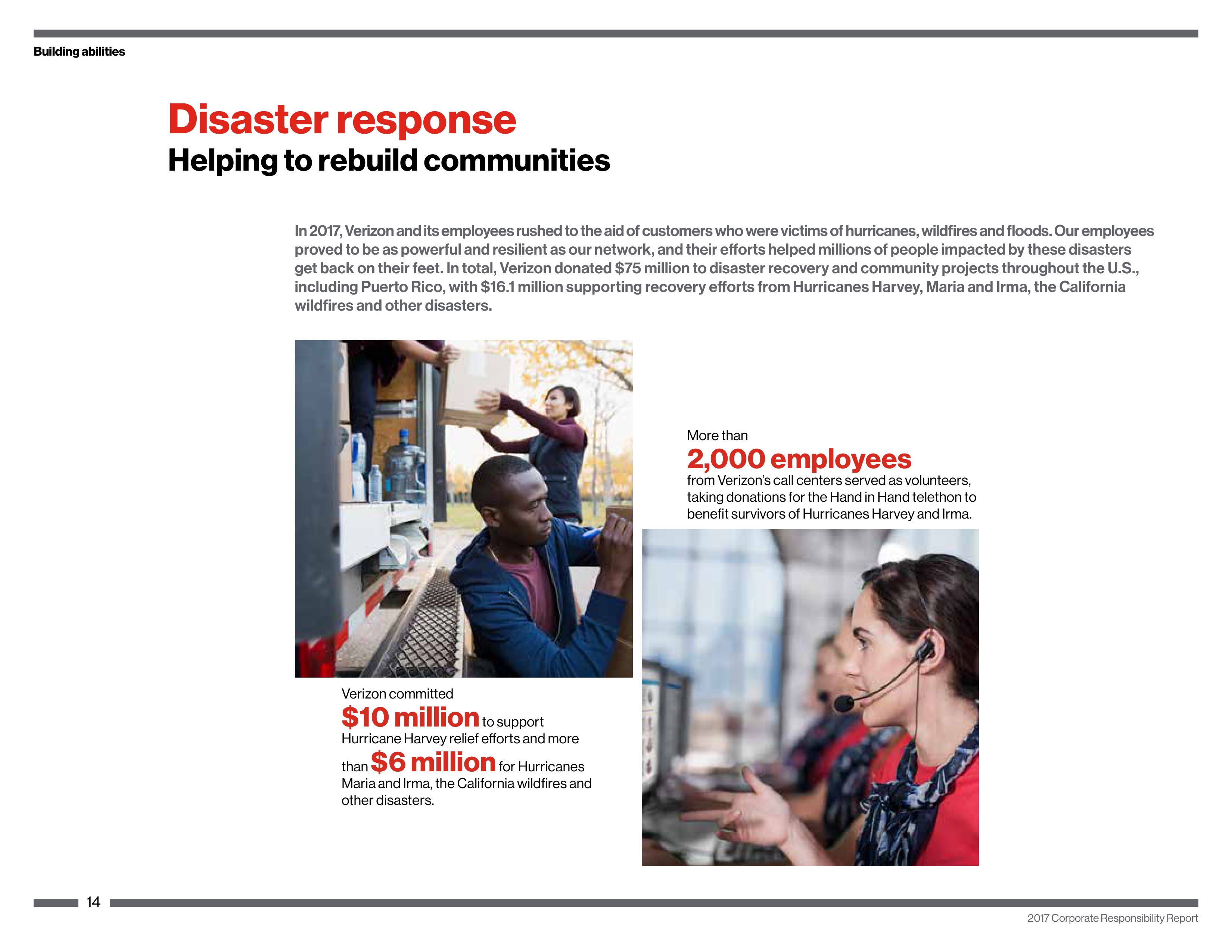 Verizon Corporate Responsibility Magazine — page 14