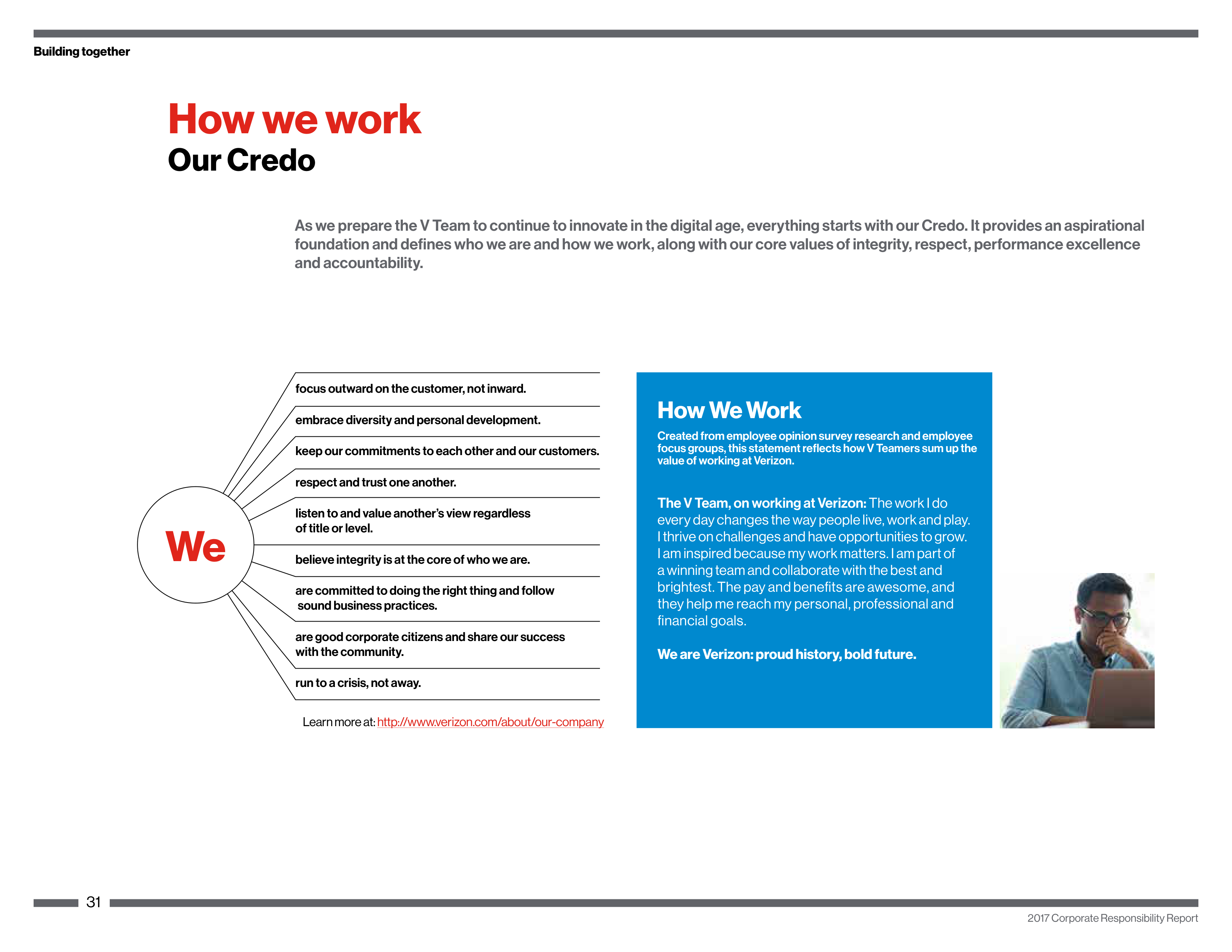 Verizon Corporate Responsibility Magazine — page 31