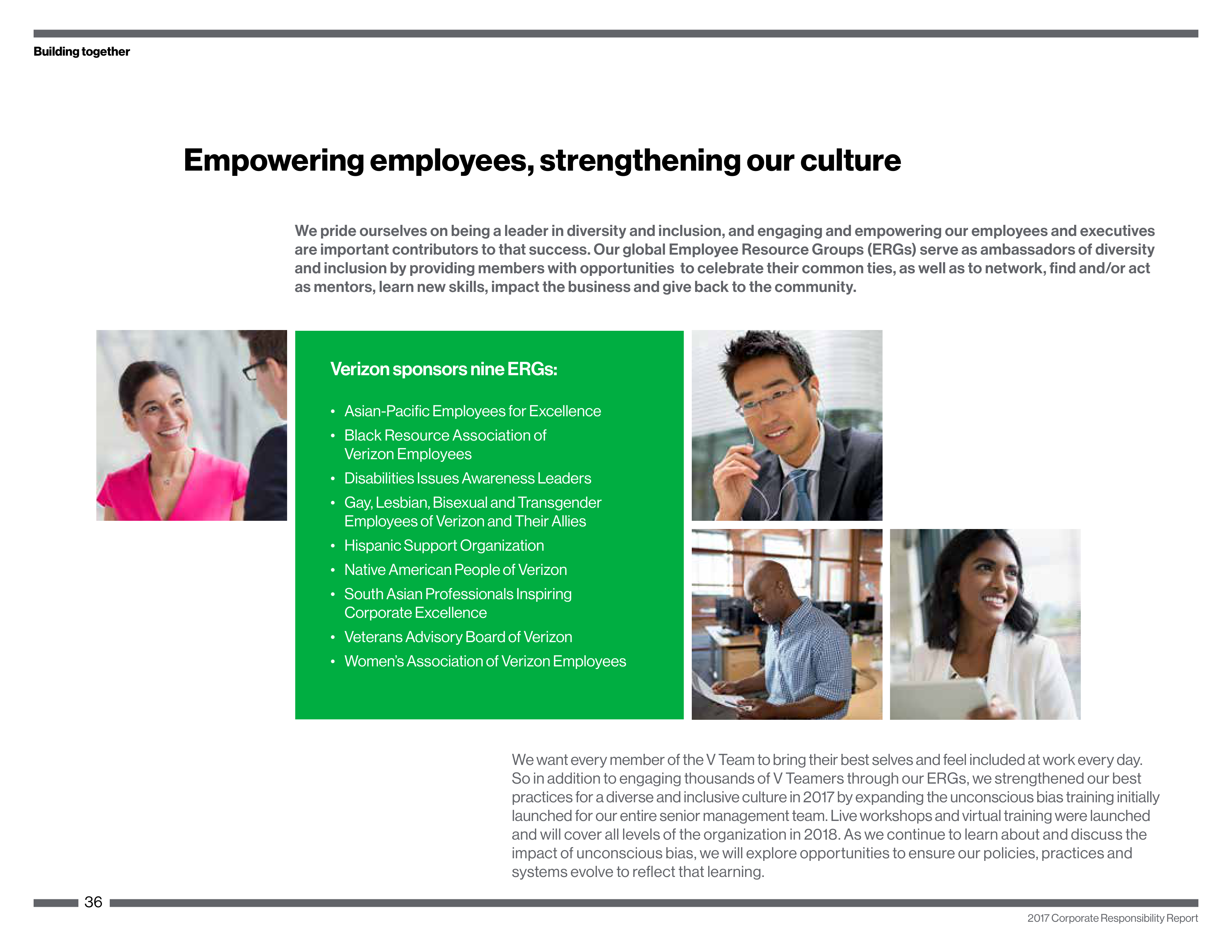 Verizon Corporate Responsibility Magazine — page 36