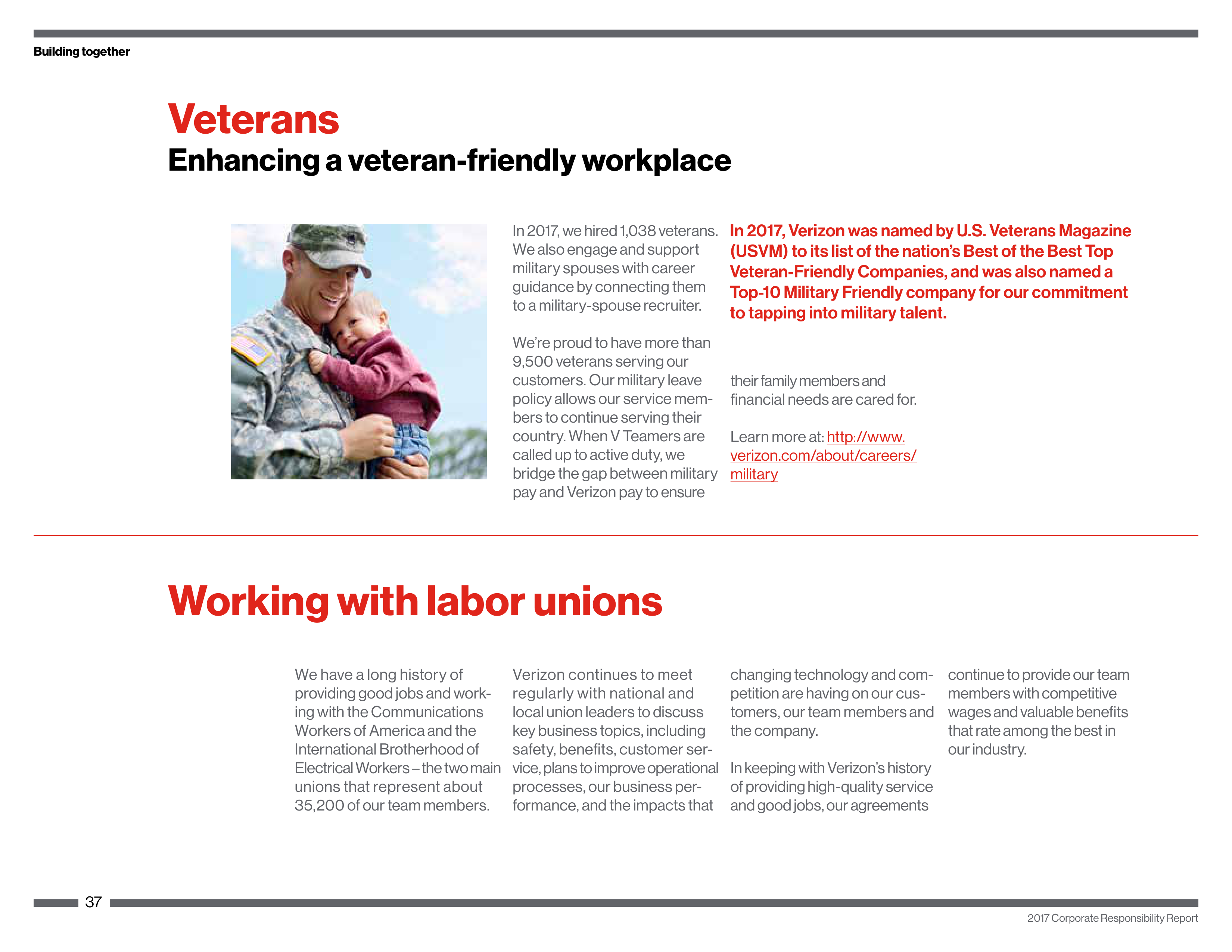 Verizon Corporate Responsibility Magazine — page 37