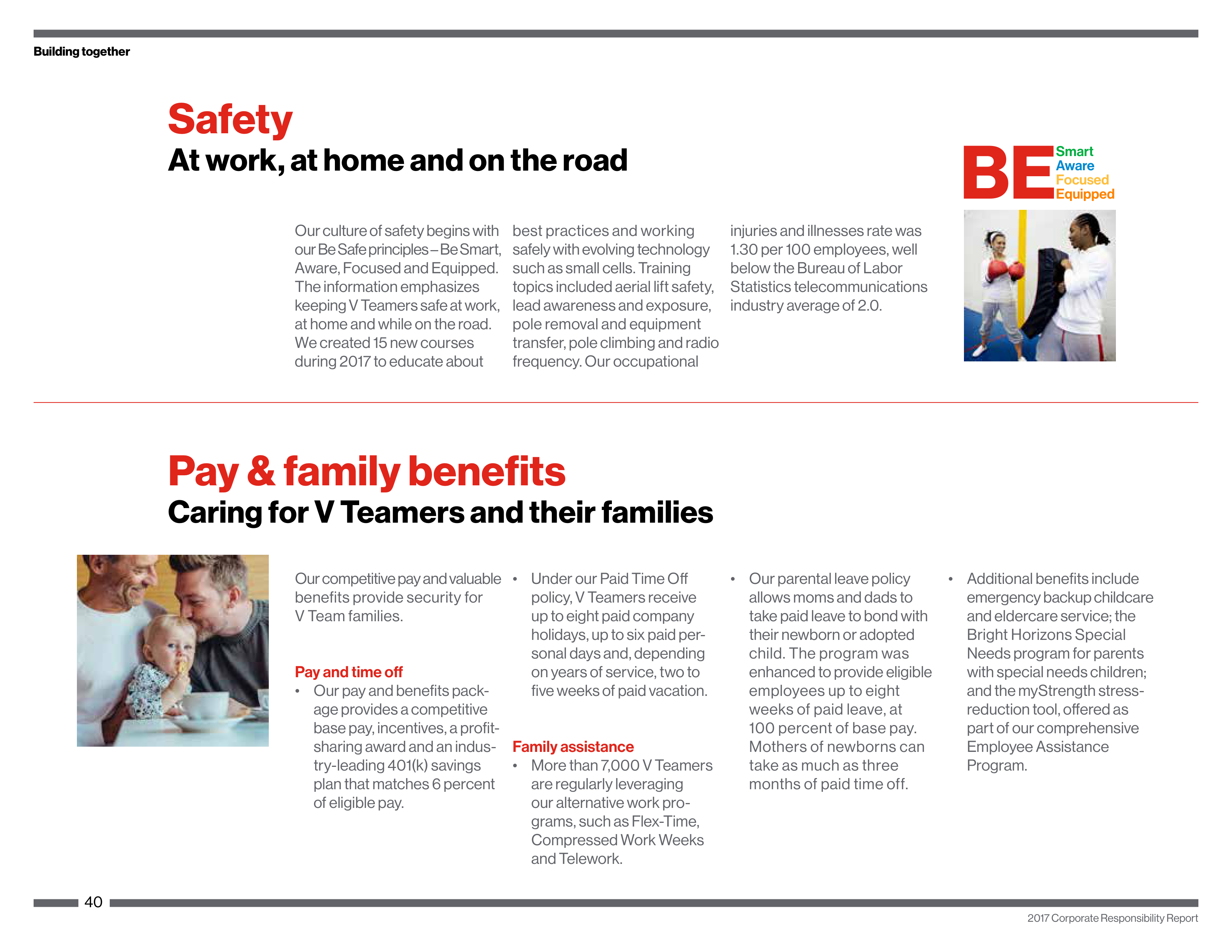 Verizon Corporate Responsibility Magazine — page 40