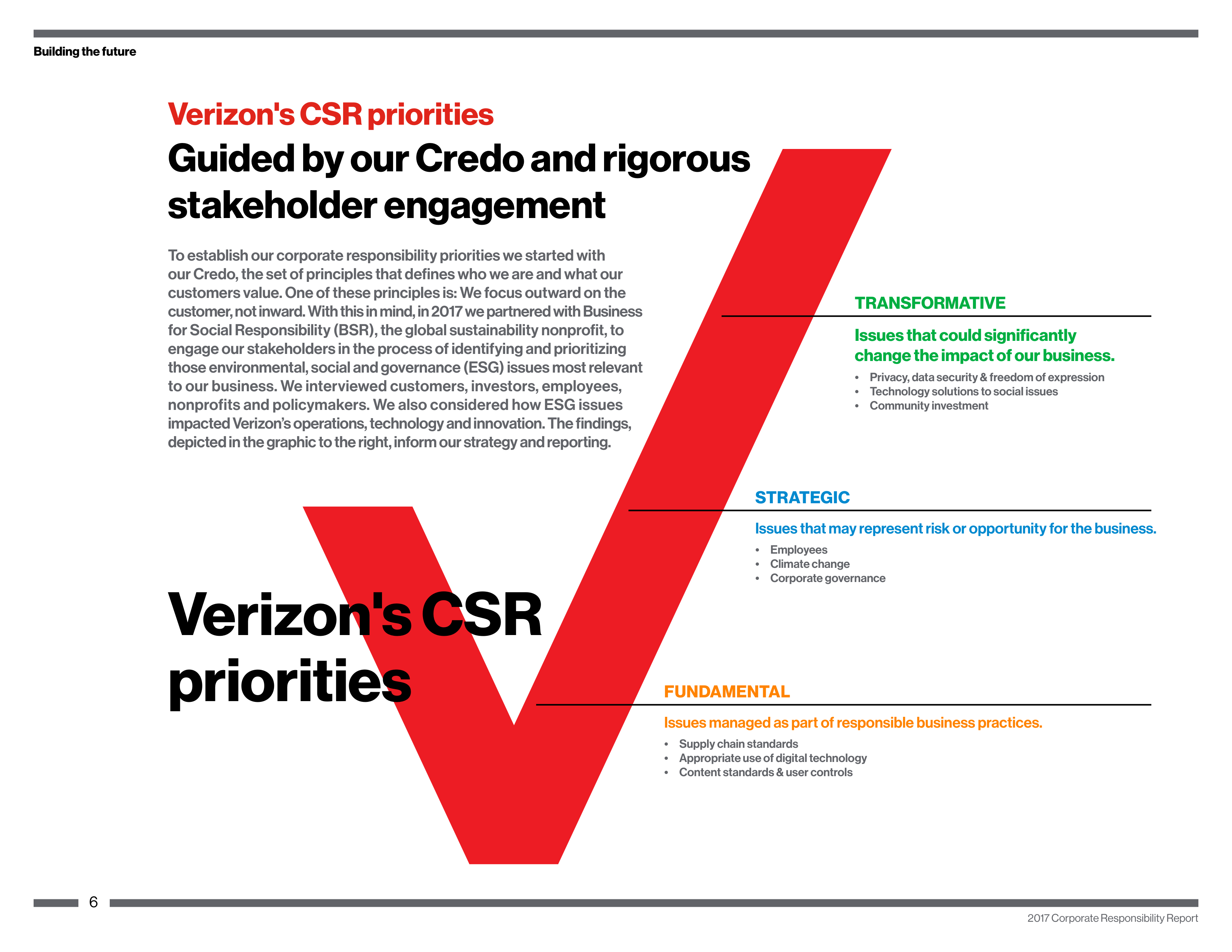 Verizon Corporate Responsibility Magazine — page 6