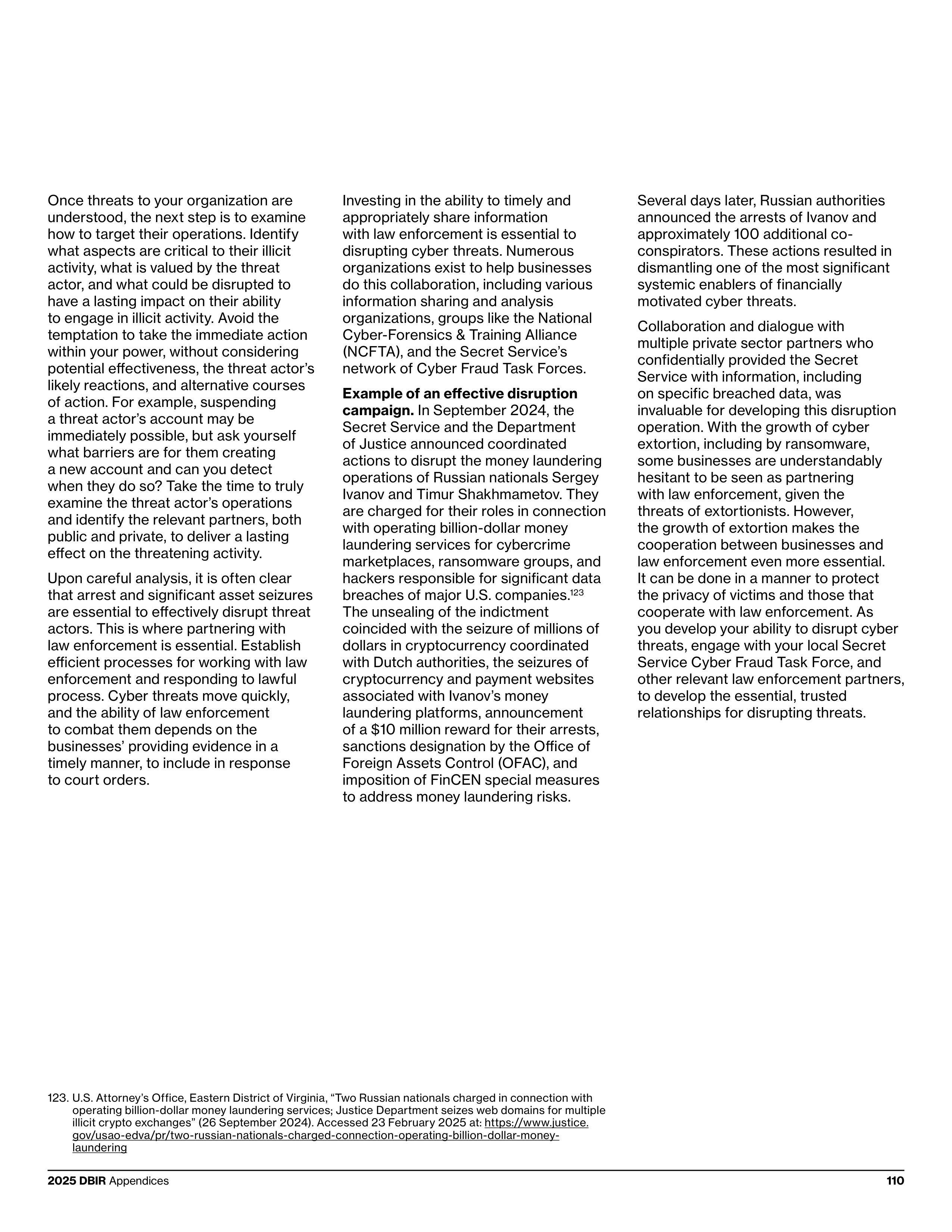 Verizon Data Breach Investigations Report — page 110