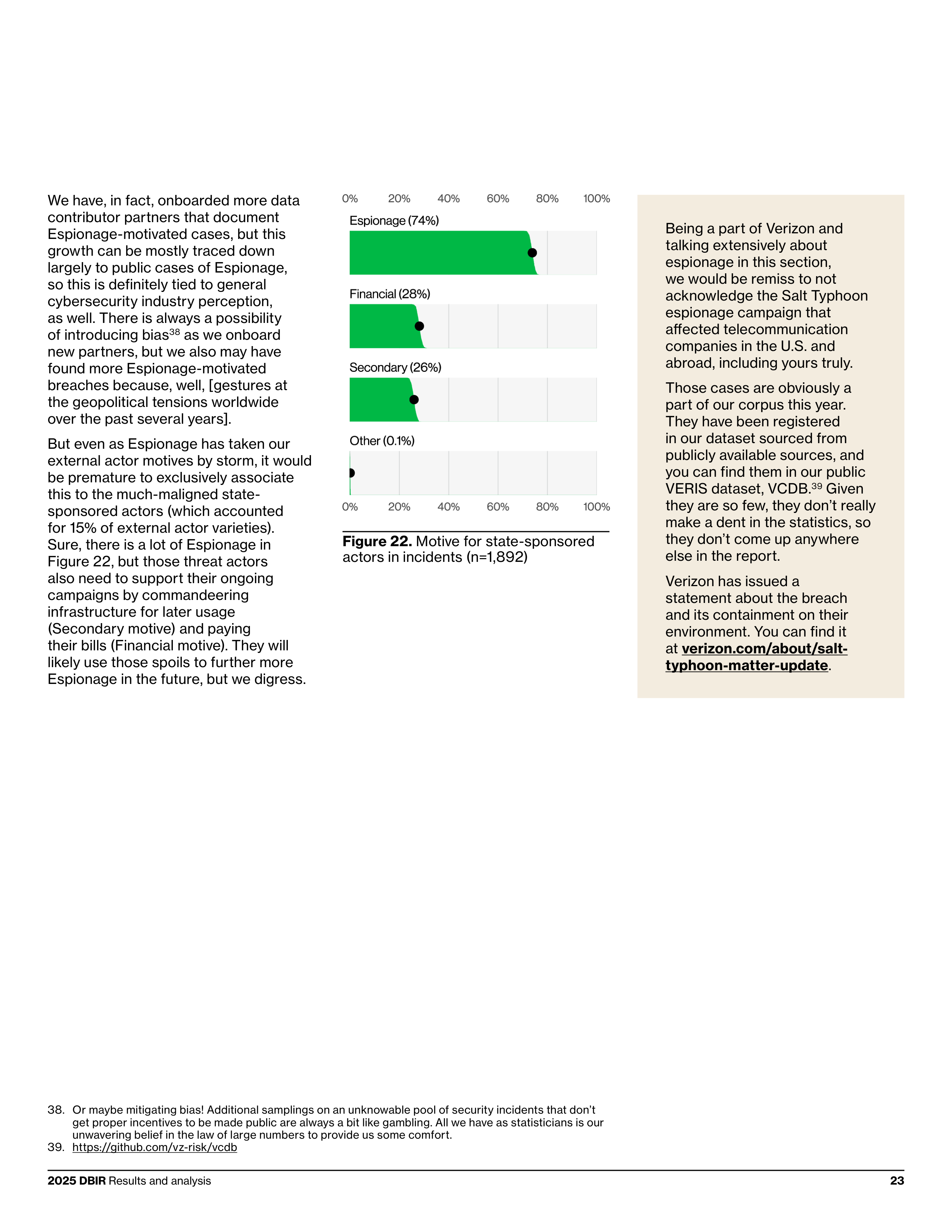 Verizon Data Breach Investigations Report — page 23