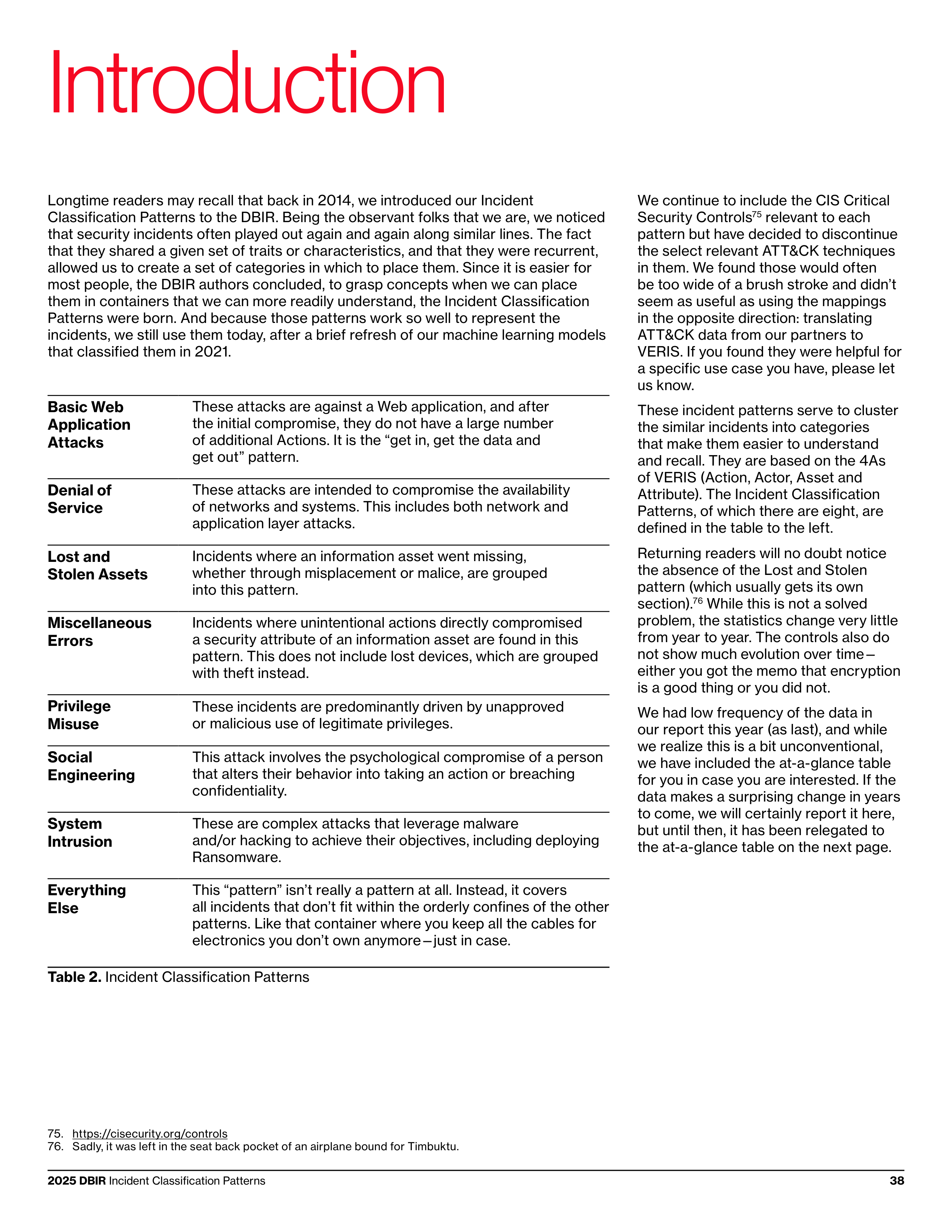 Verizon Data Breach Investigations Report — page 38