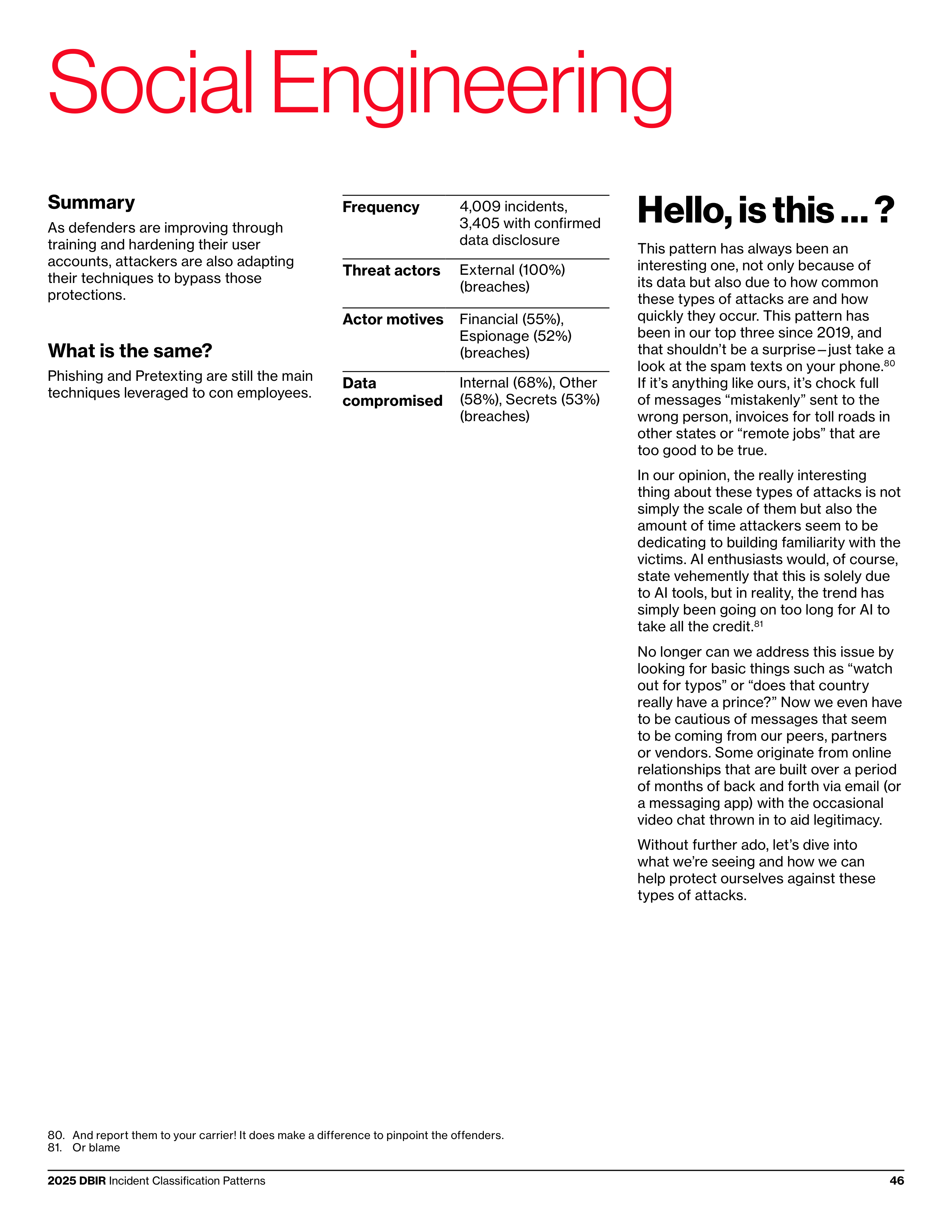 Verizon Data Breach Investigations Report — page 46