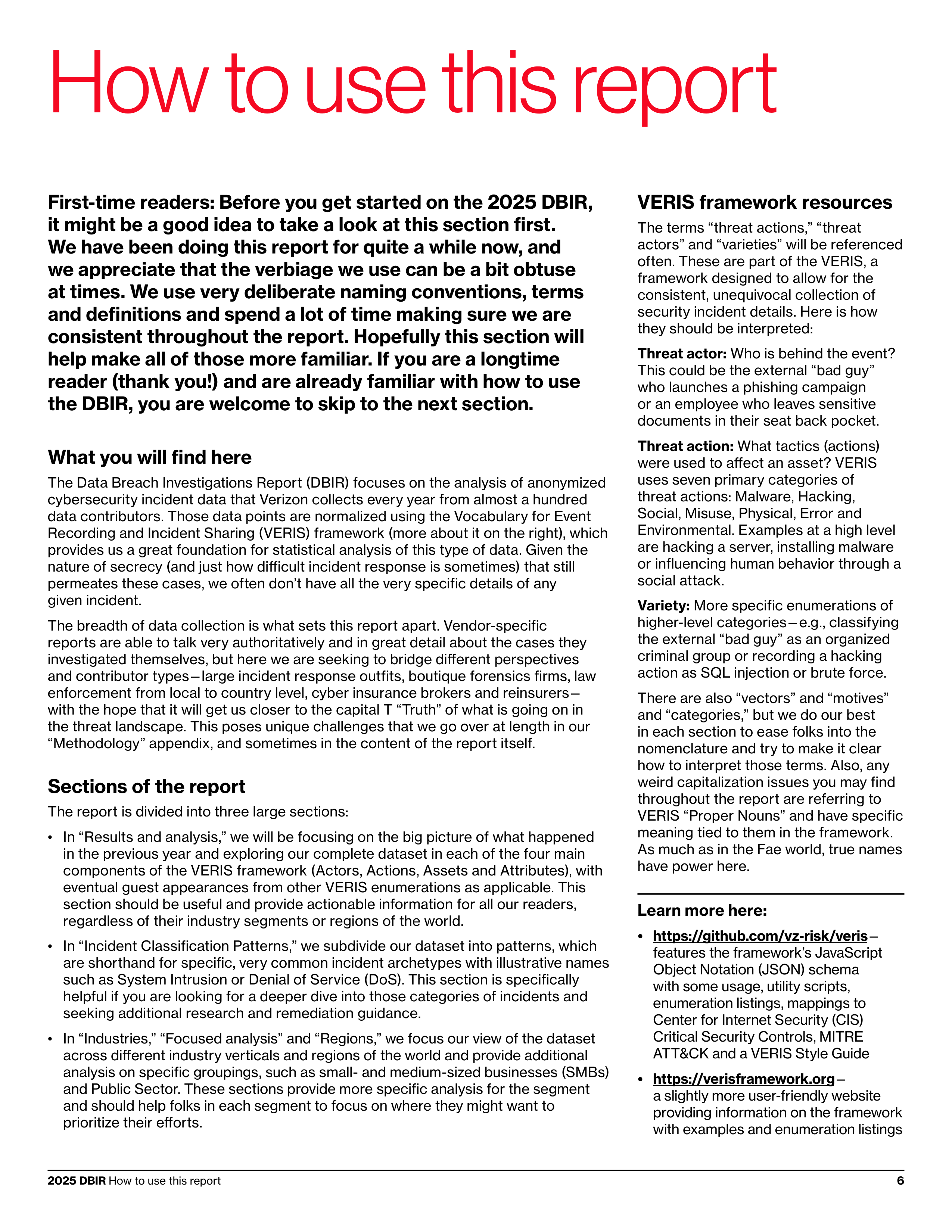 Verizon Data Breach Investigations Report — page 6