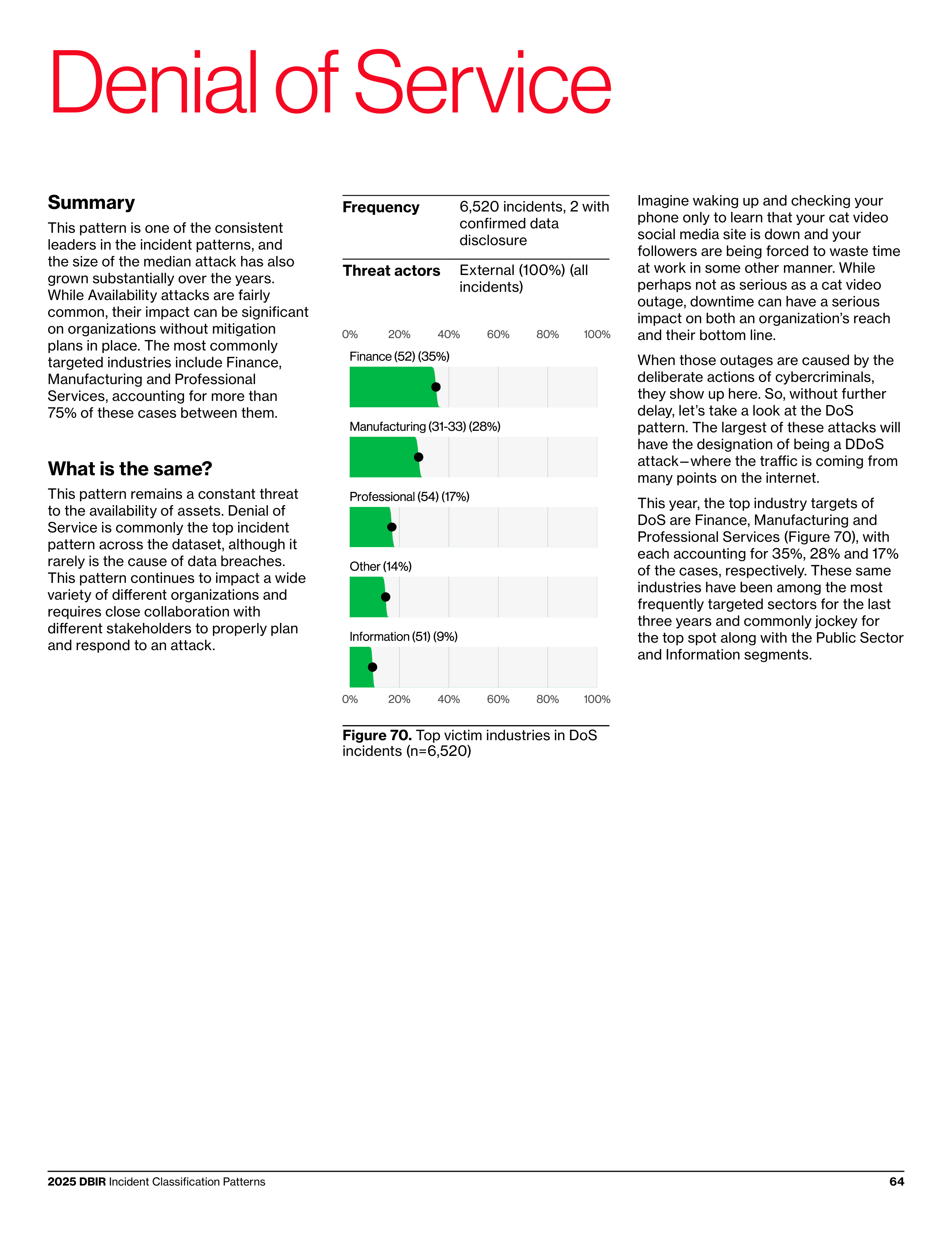 Verizon Data Breach Investigations Report — page 64
