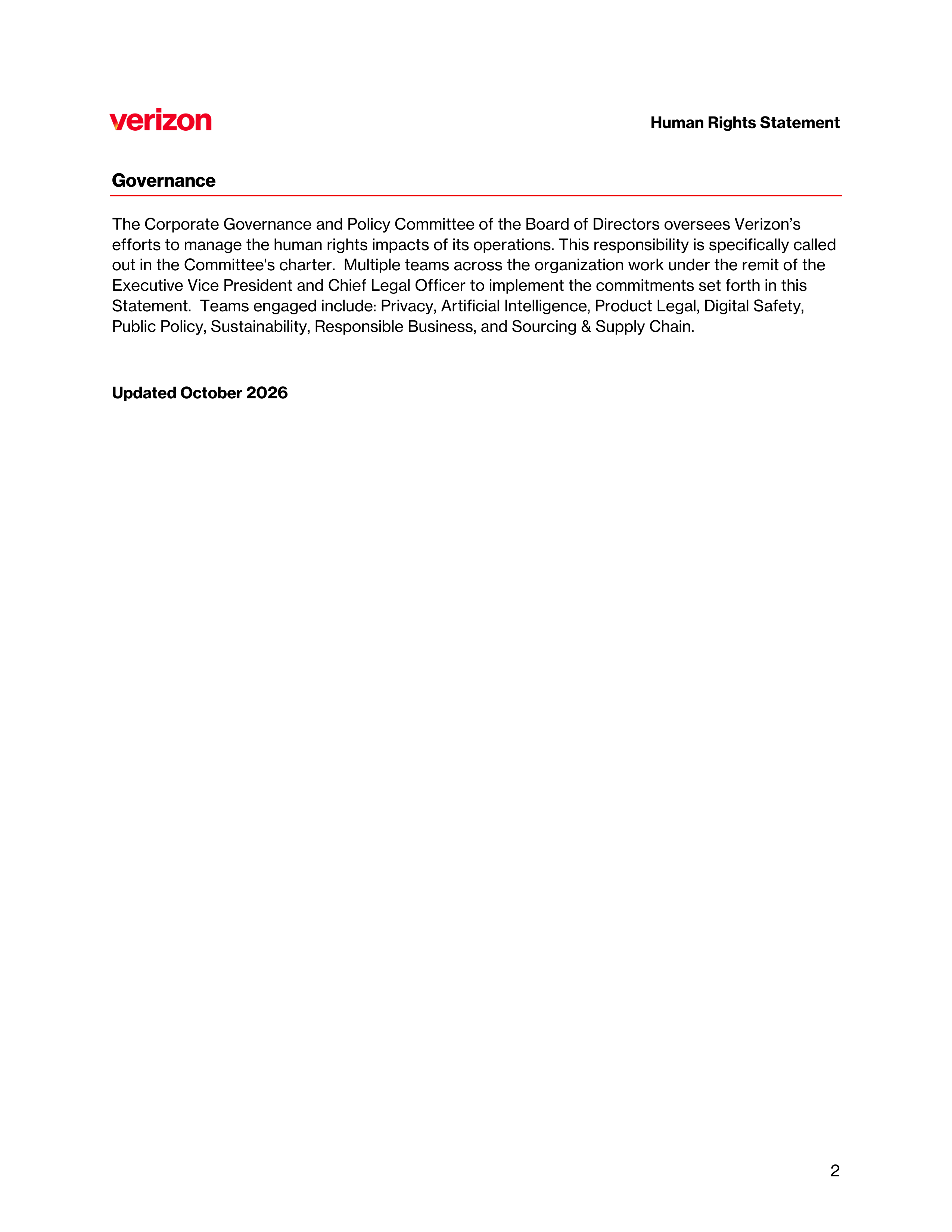 Verizon Human Rights Statement — page 2