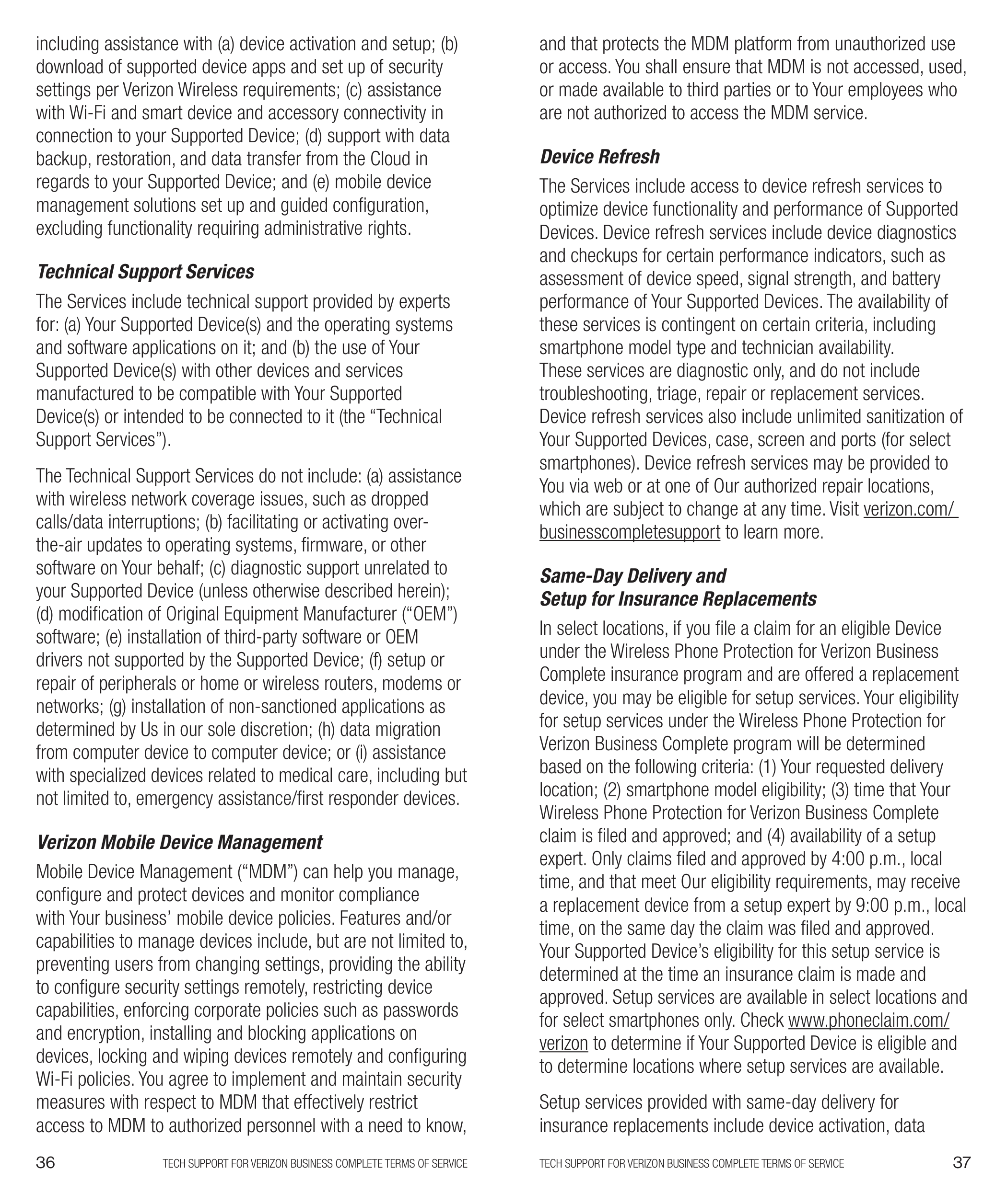 Verizon Mobile Services Brochure — page 19