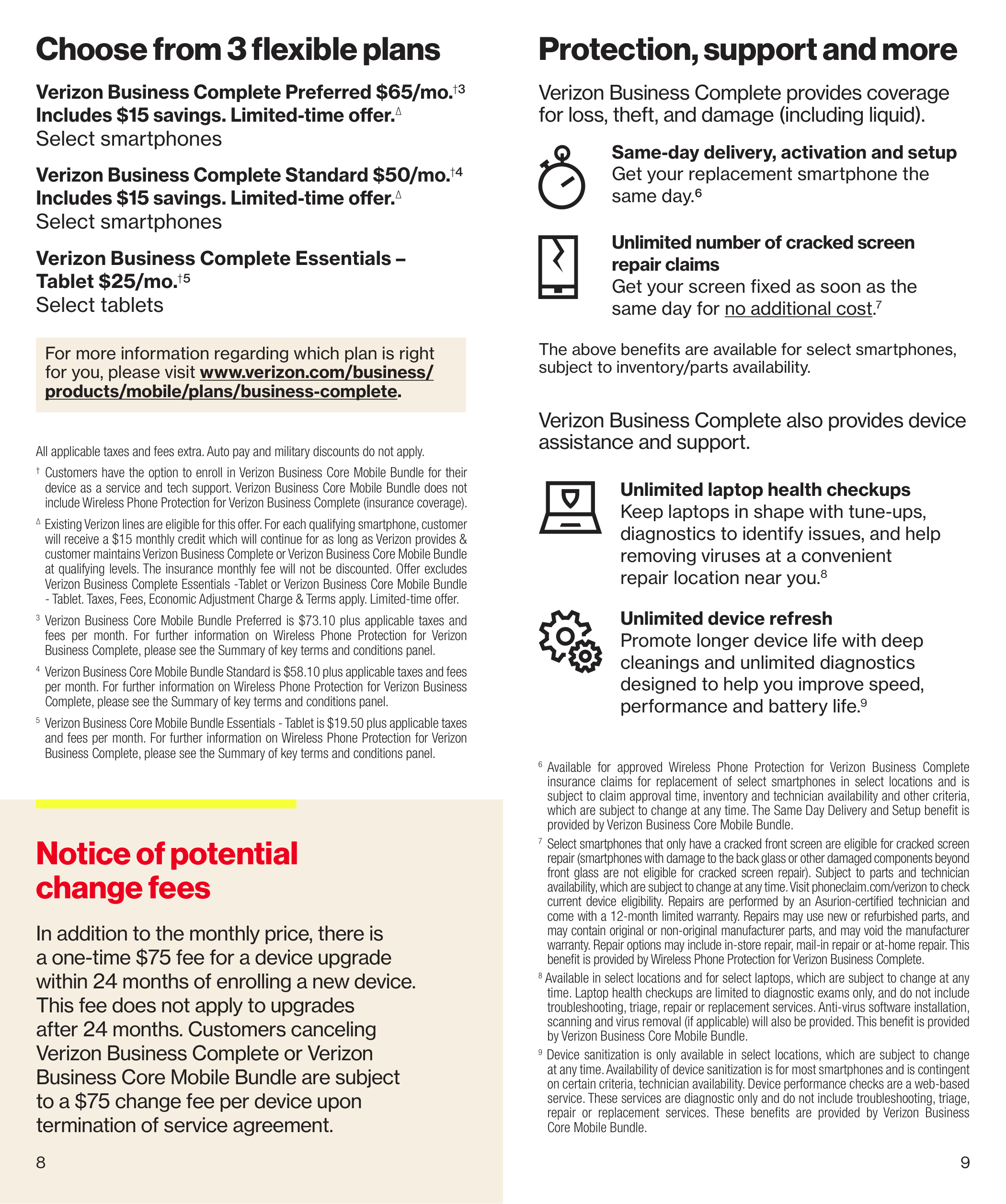 Verizon Mobile Services Brochure — page 5