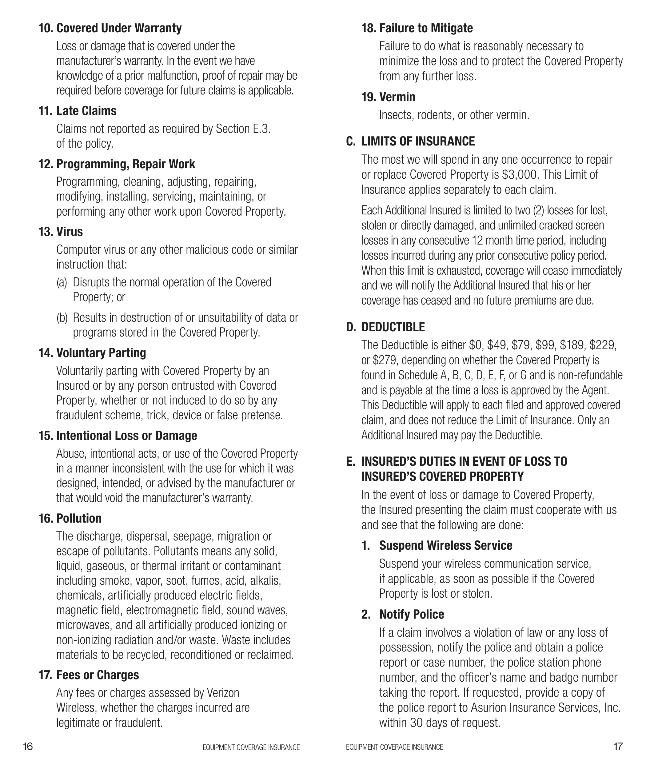 Verizon Mobile Services Brochure — page 9