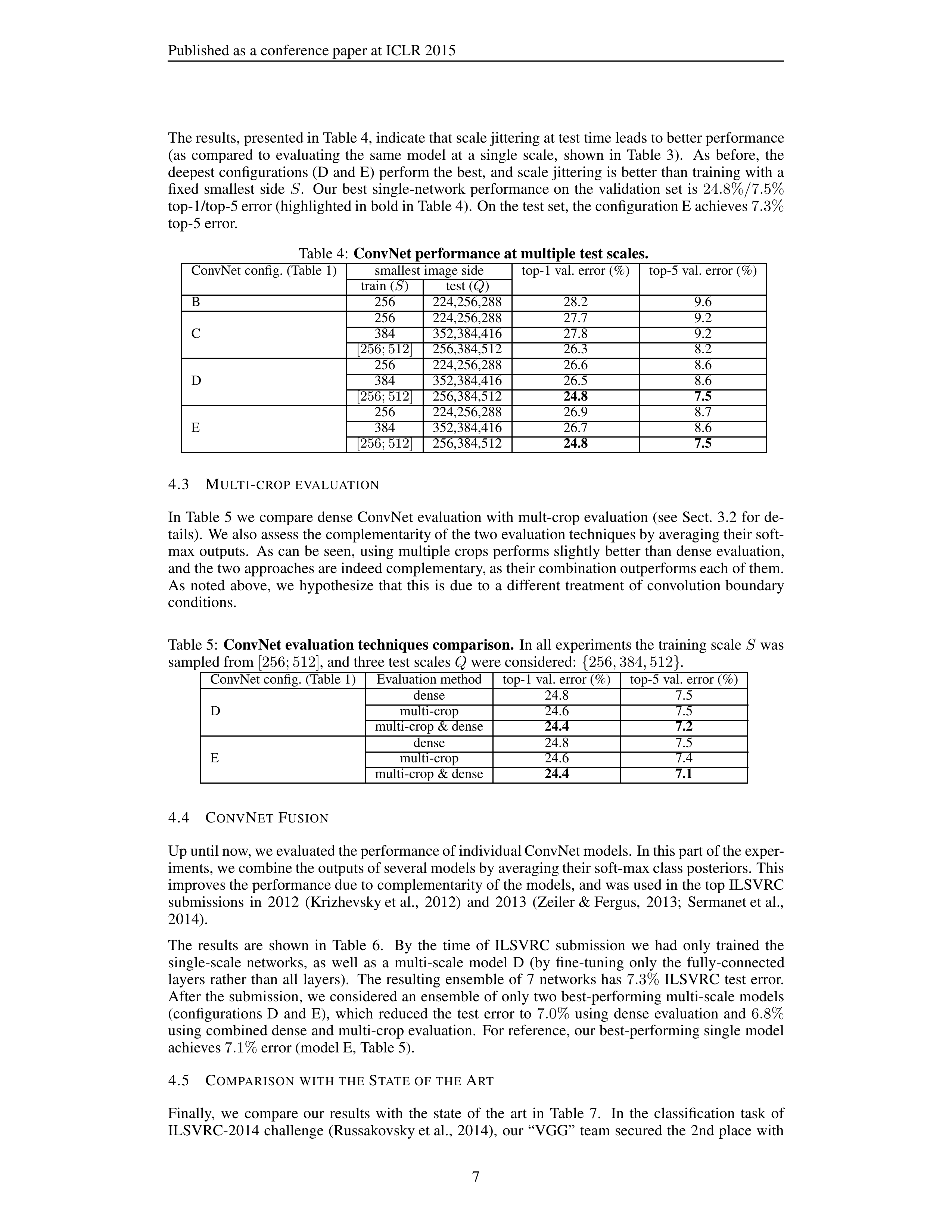 Very Deep Convolutional Networks Research Paper by Oxford University — page 7