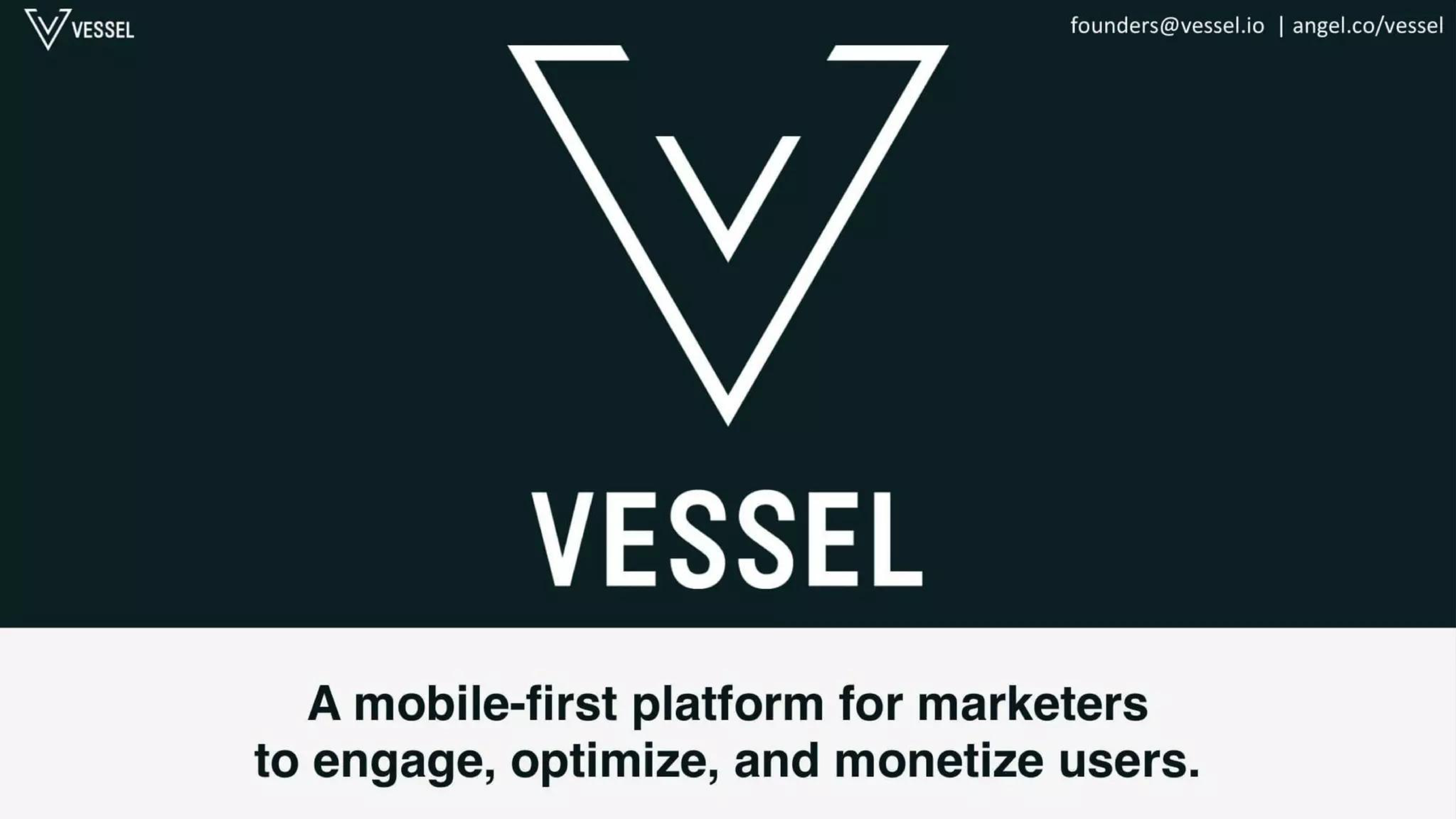 Vessel Pitch Deck — page 1
