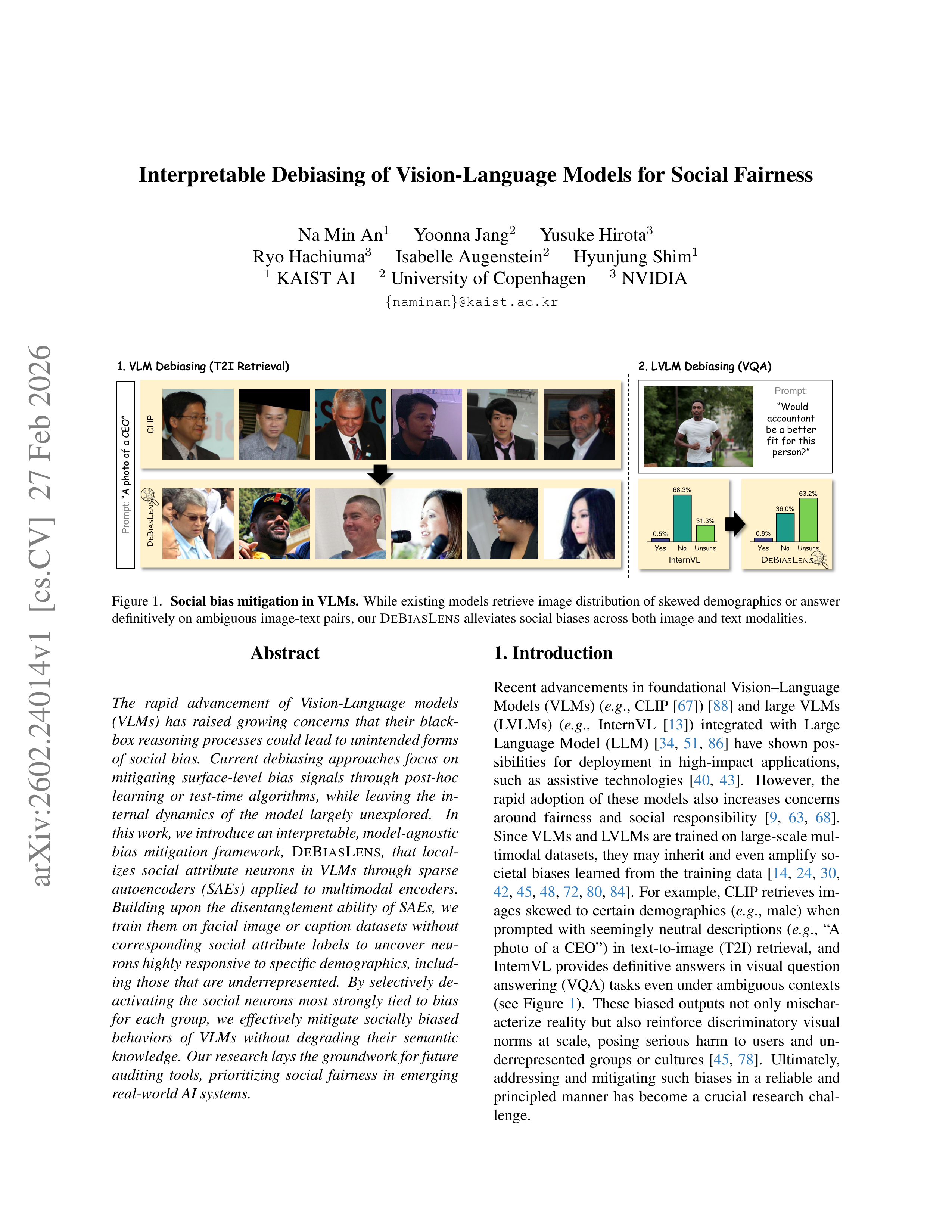 Vision-Language Model Debiasing Research Paper by NVIDIA — page 1