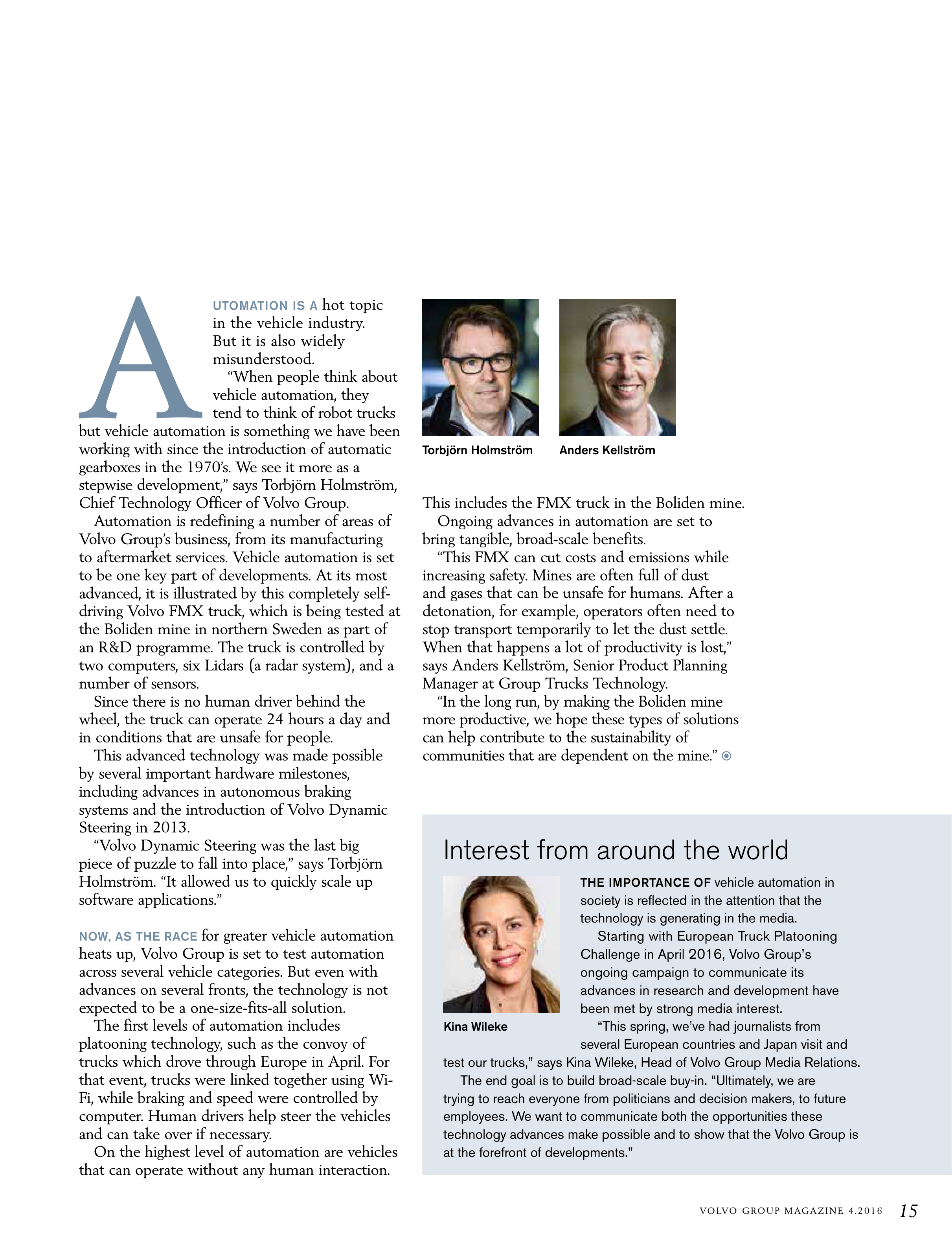 Volvo Group Magazine — page 15
