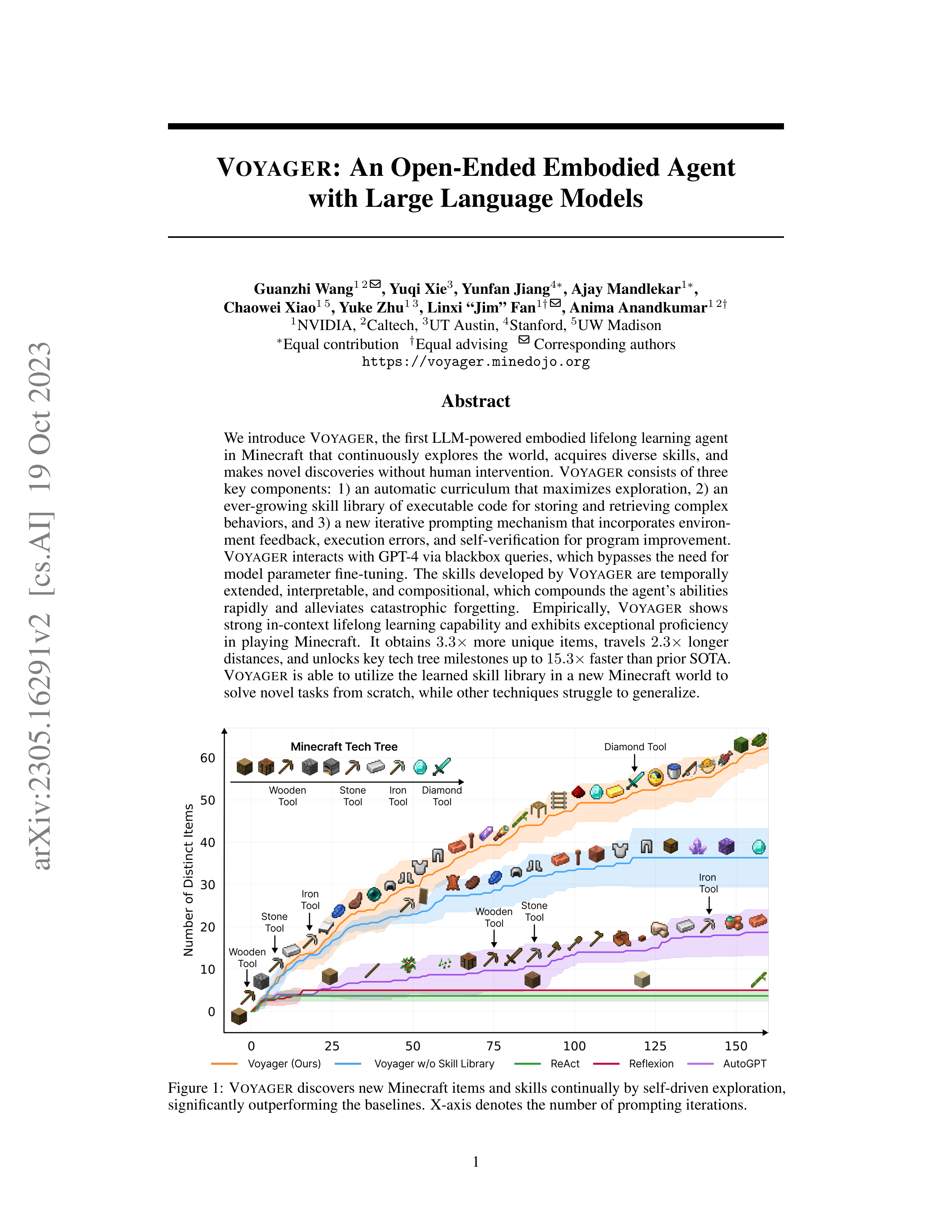 Voyager AI Agent For Autonomous Learning — page 1