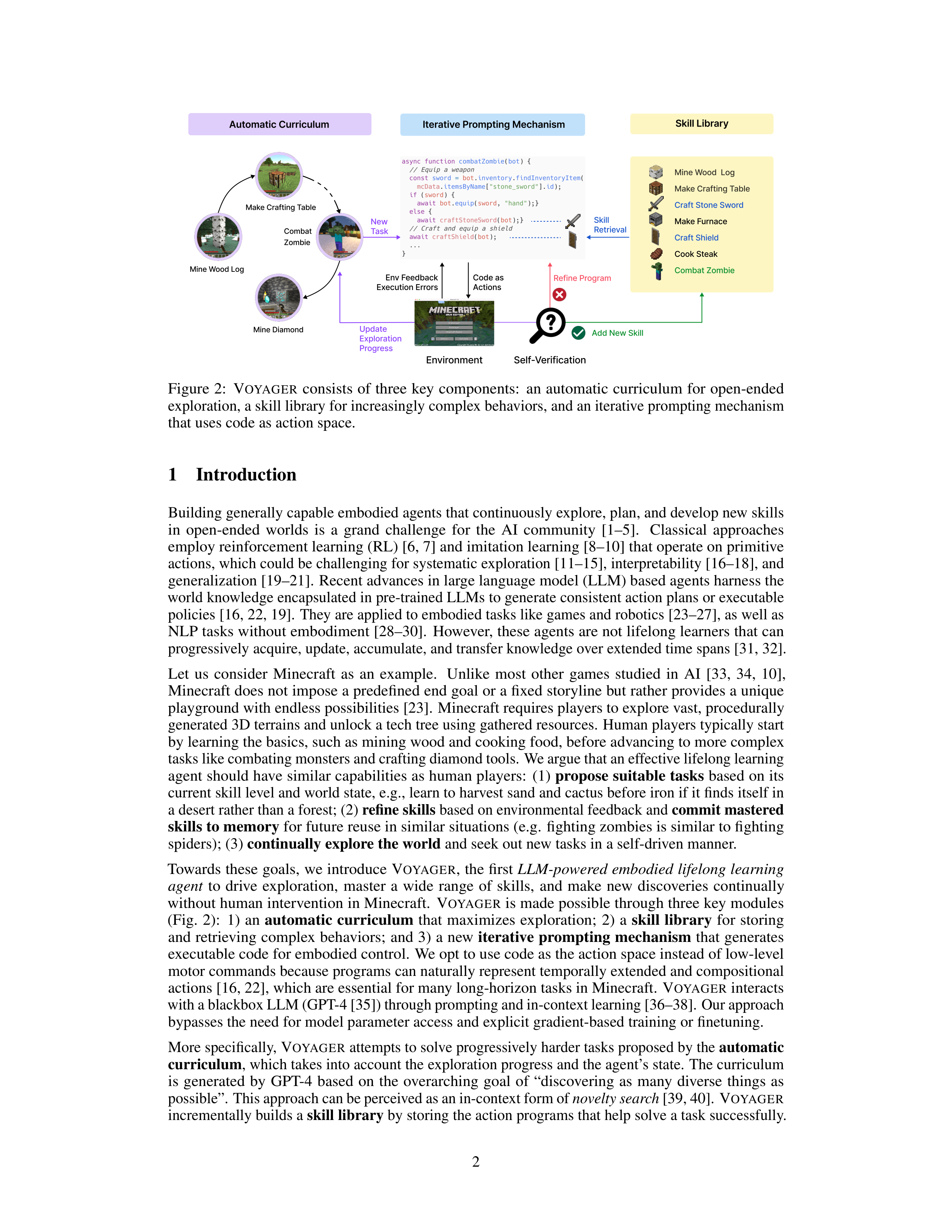 Voyager AI Agent For Autonomous Learning — page 2
