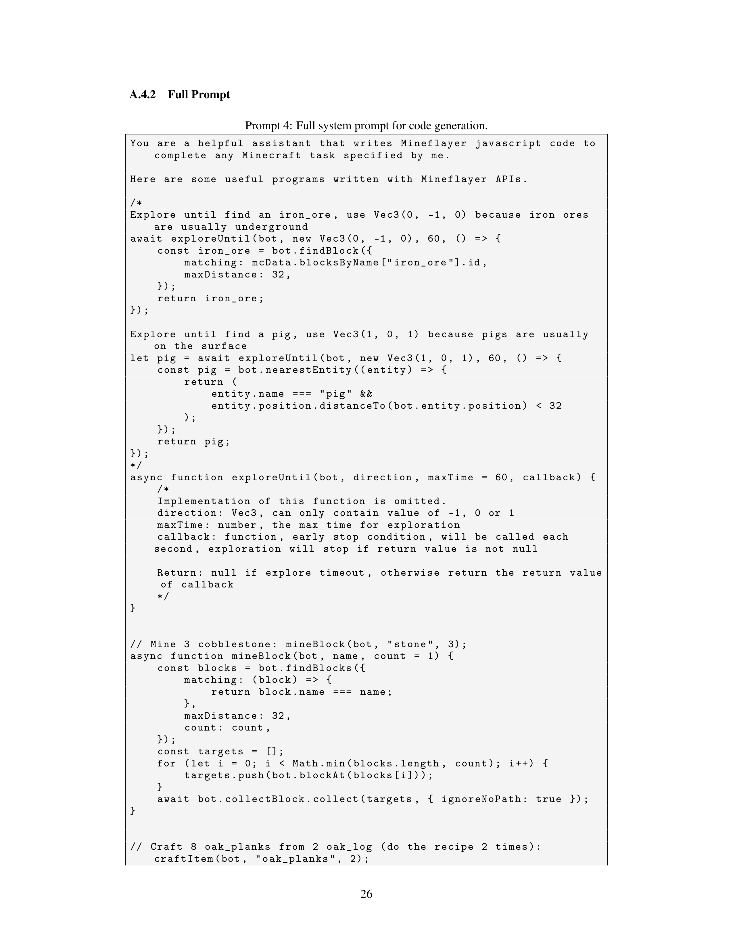 Voyager AI Agent For Autonomous Learning — page 26