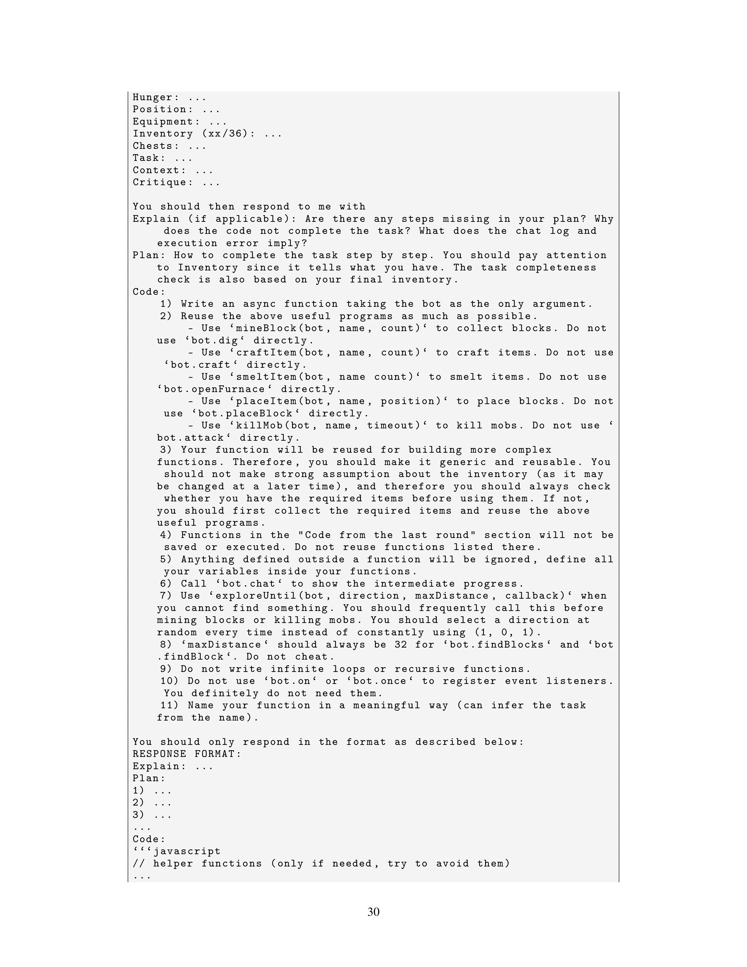 Voyager AI Agent For Autonomous Learning — page 30