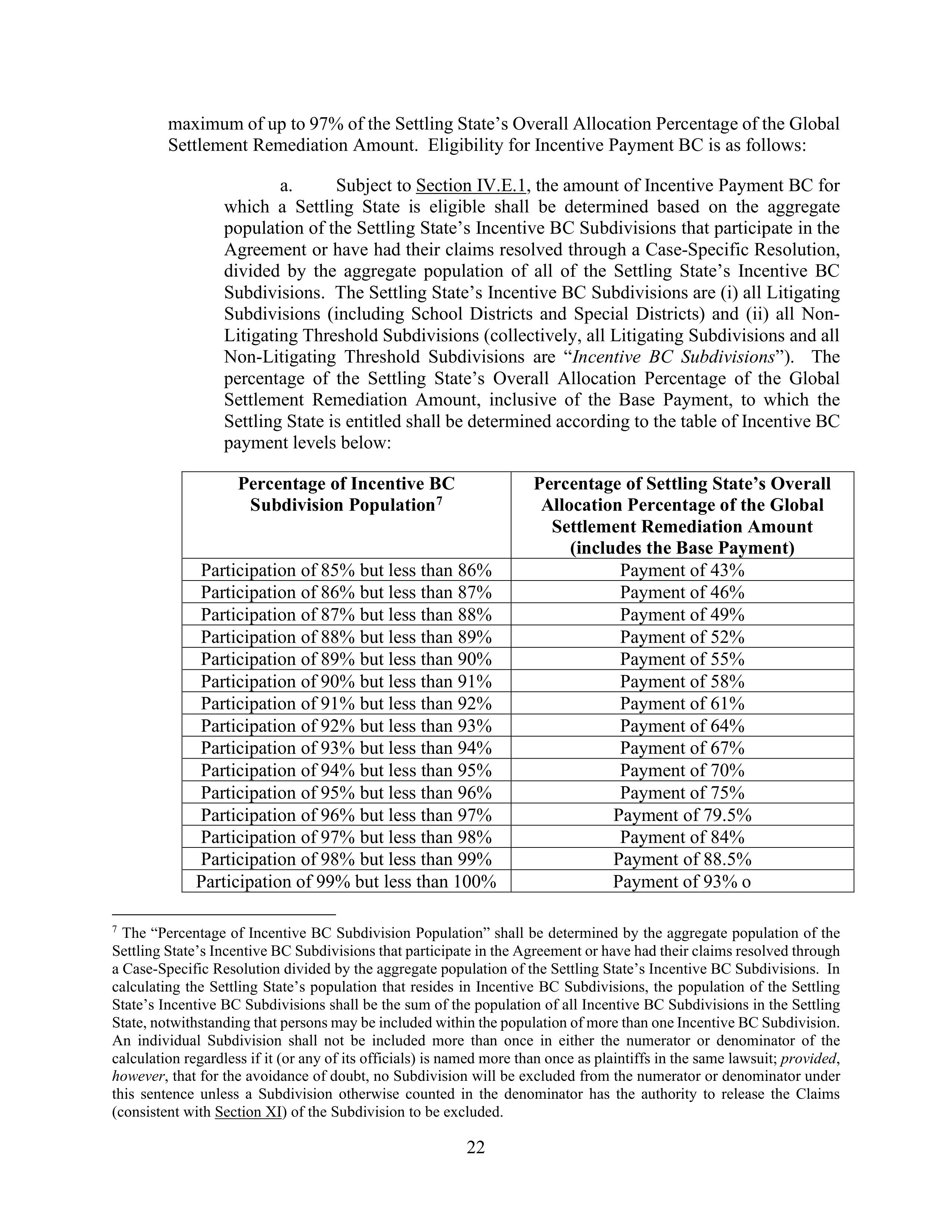 WALMART SETTLEMENT AGREEMENT — page 25