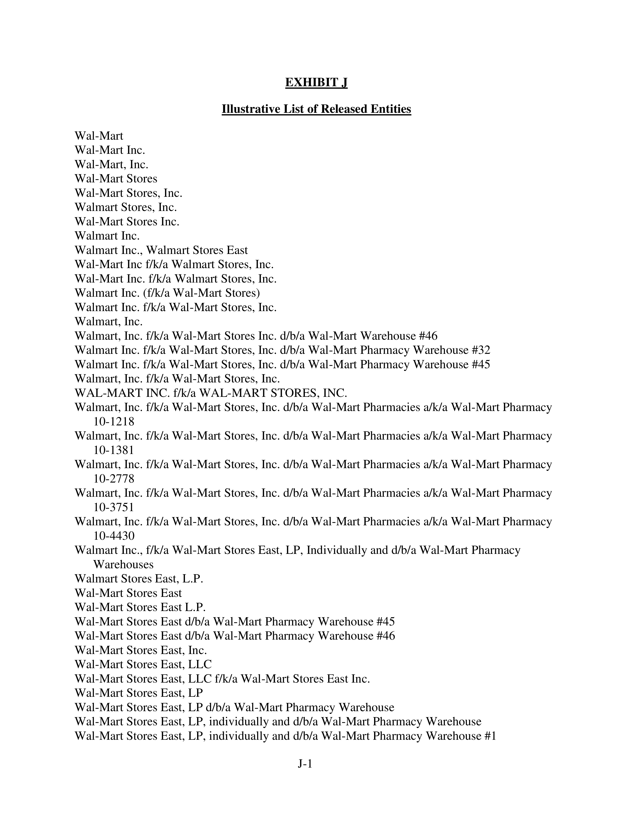 WALMART SETTLEMENT AGREEMENT — page 459