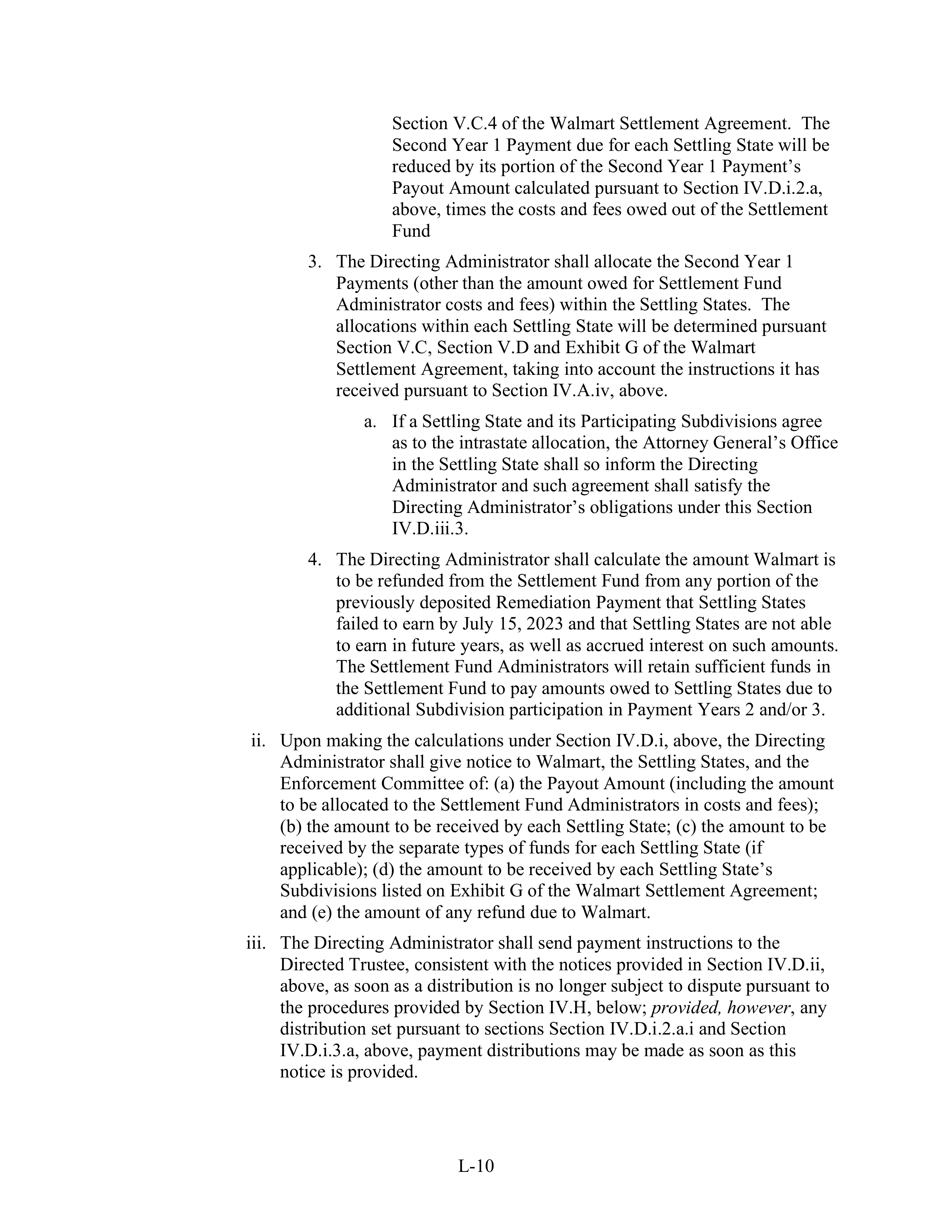 WALMART SETTLEMENT AGREEMENT — page 474