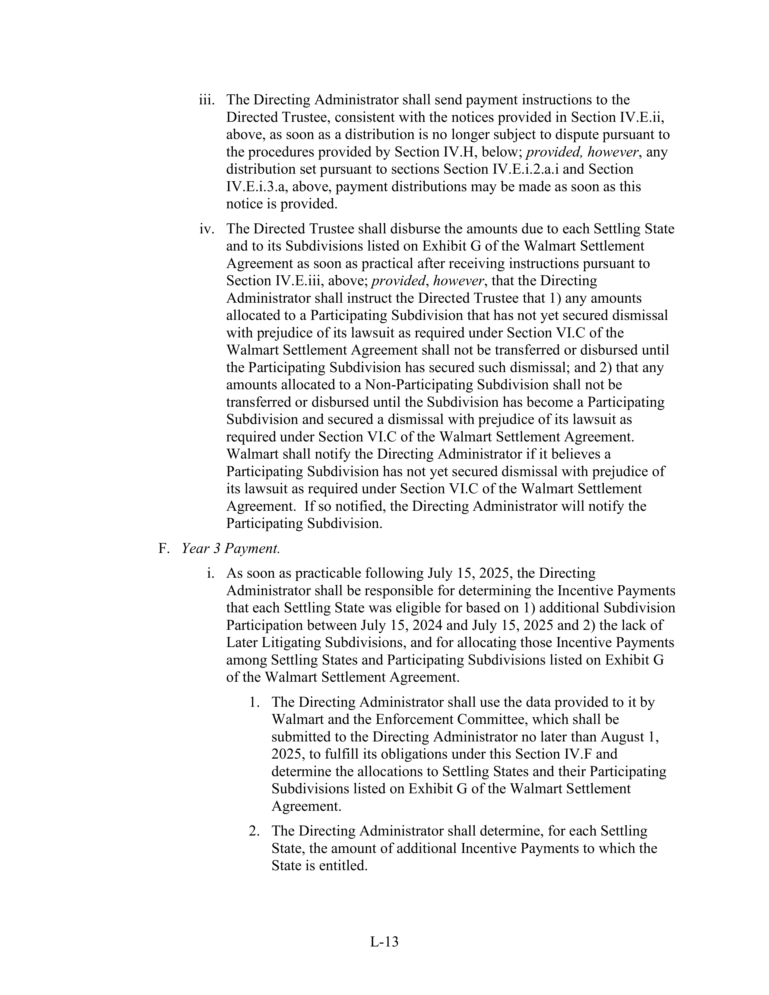 WALMART SETTLEMENT AGREEMENT — page 477