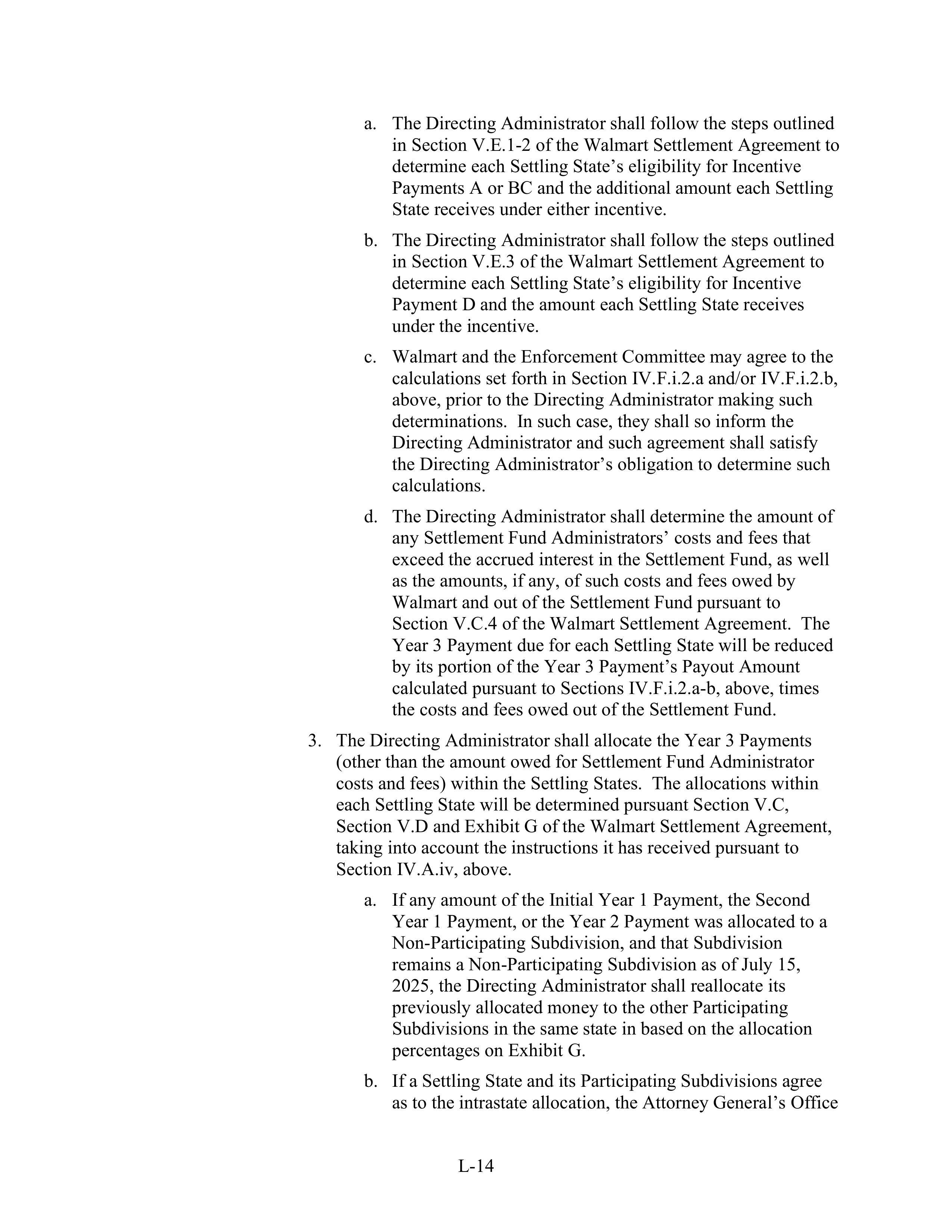 WALMART SETTLEMENT AGREEMENT — page 478