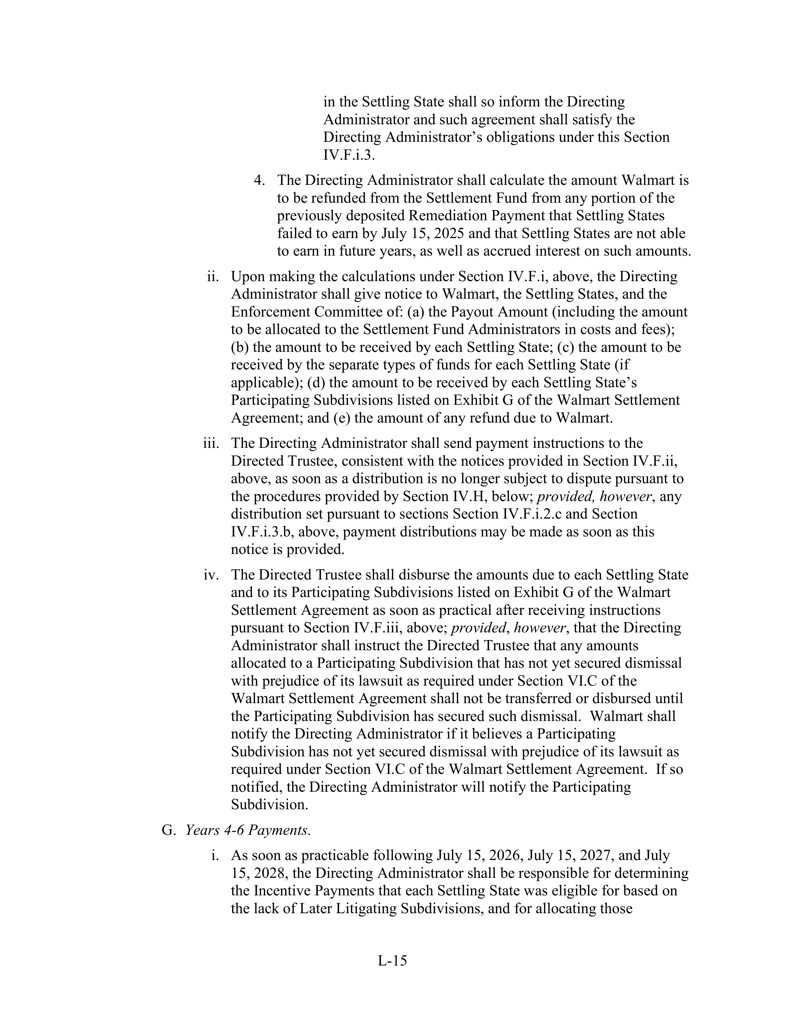 WALMART SETTLEMENT AGREEMENT — page 479