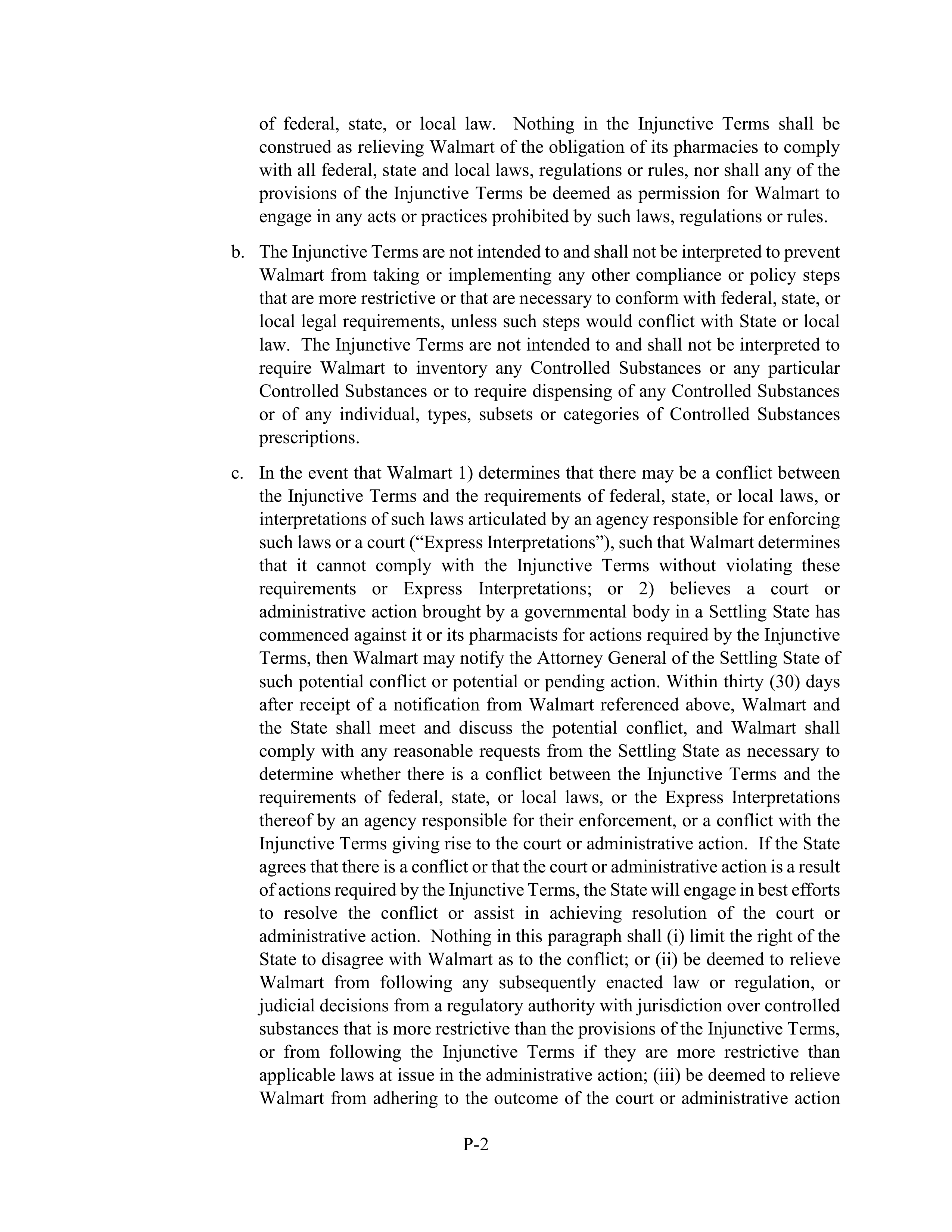 WALMART SETTLEMENT AGREEMENT — page 491