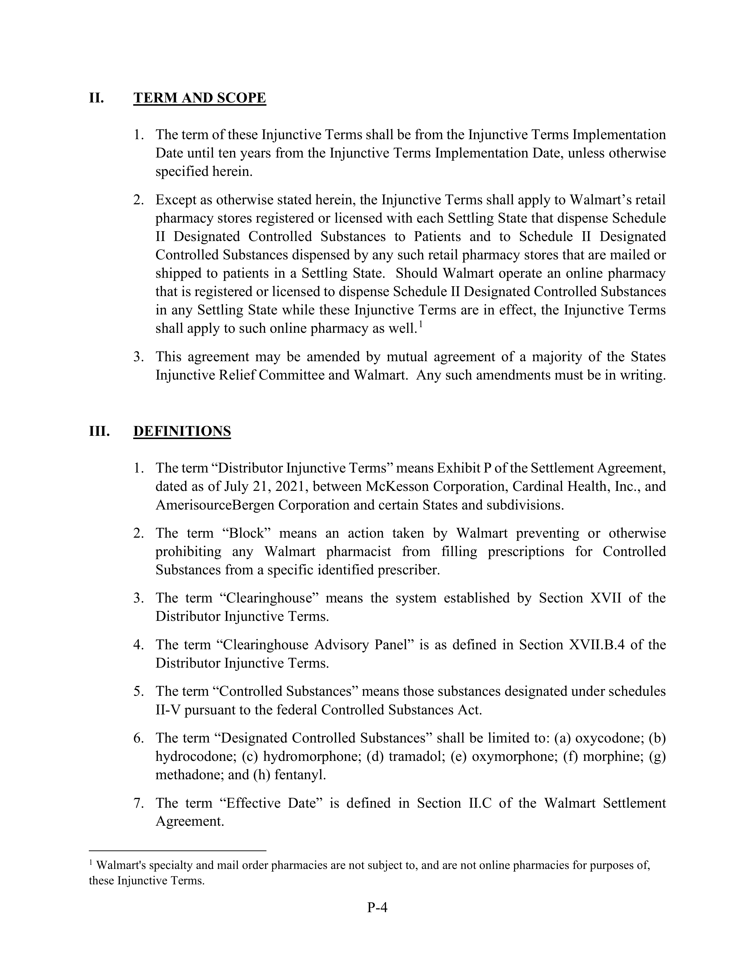 WALMART SETTLEMENT AGREEMENT — page 493