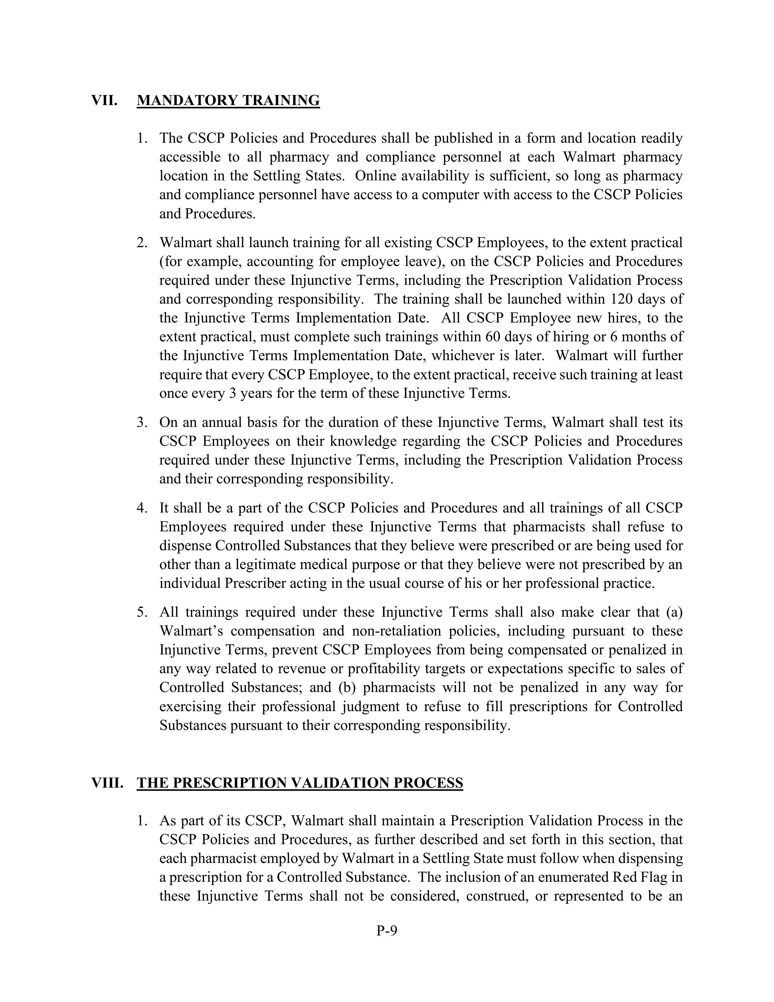 WALMART SETTLEMENT AGREEMENT — page 498