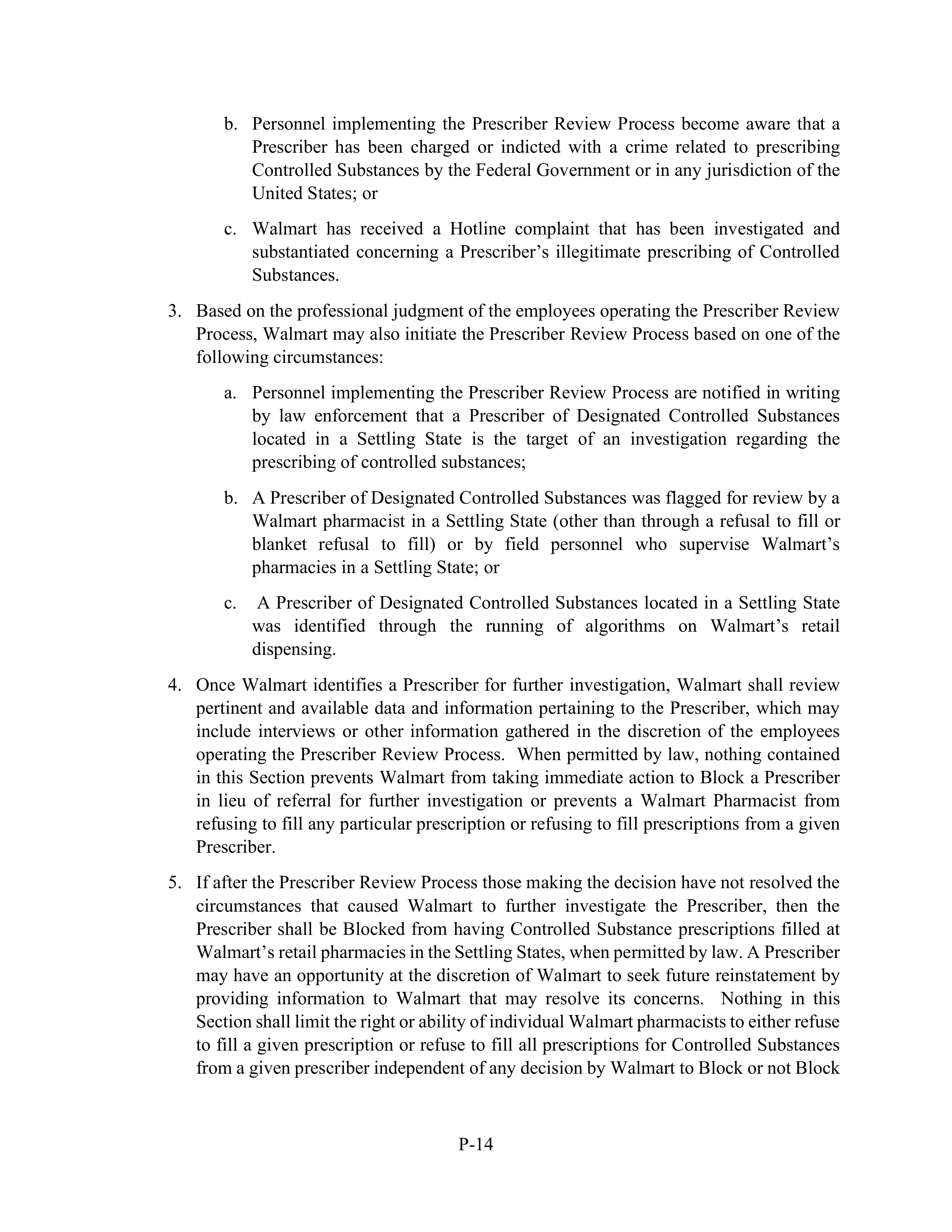 WALMART SETTLEMENT AGREEMENT — page 503