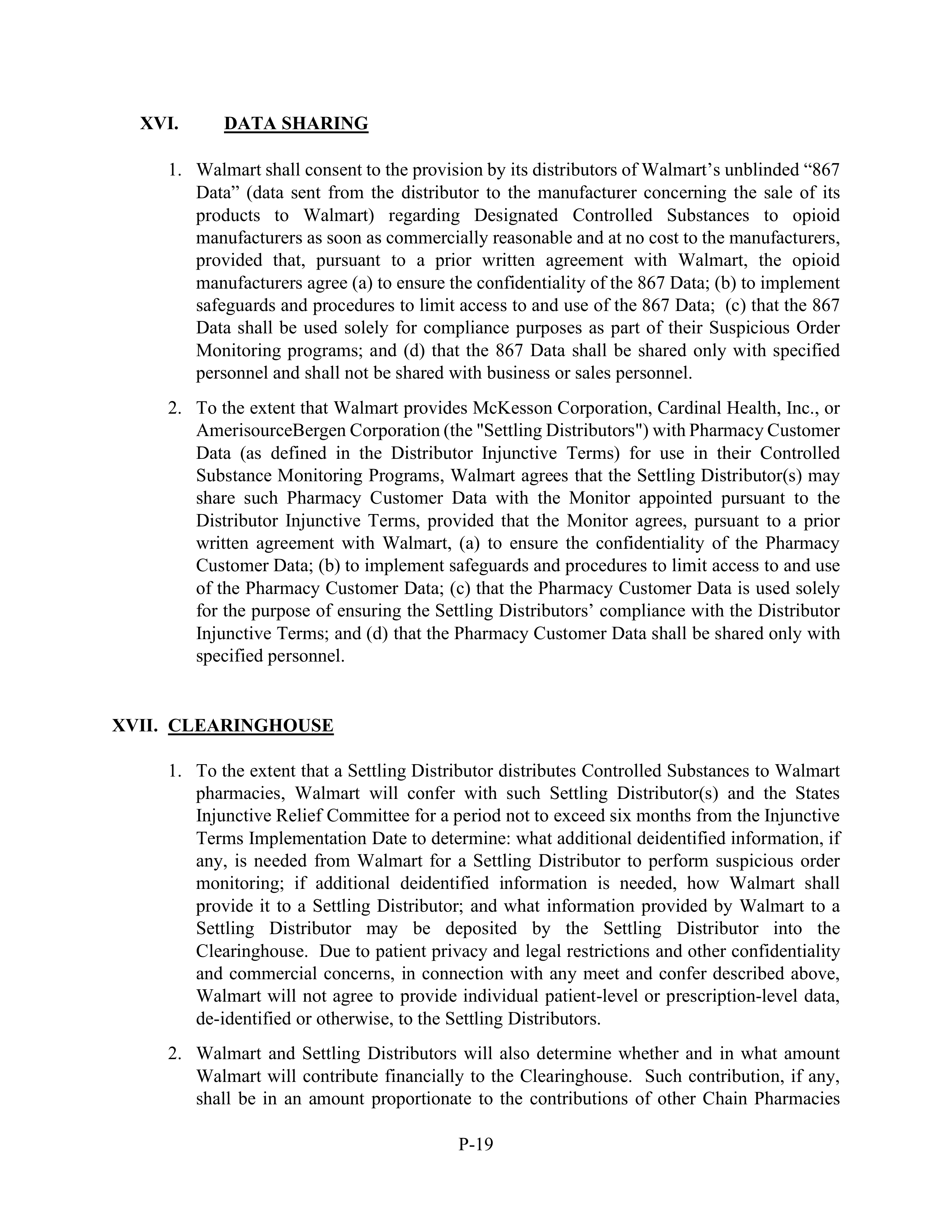 WALMART SETTLEMENT AGREEMENT — page 508