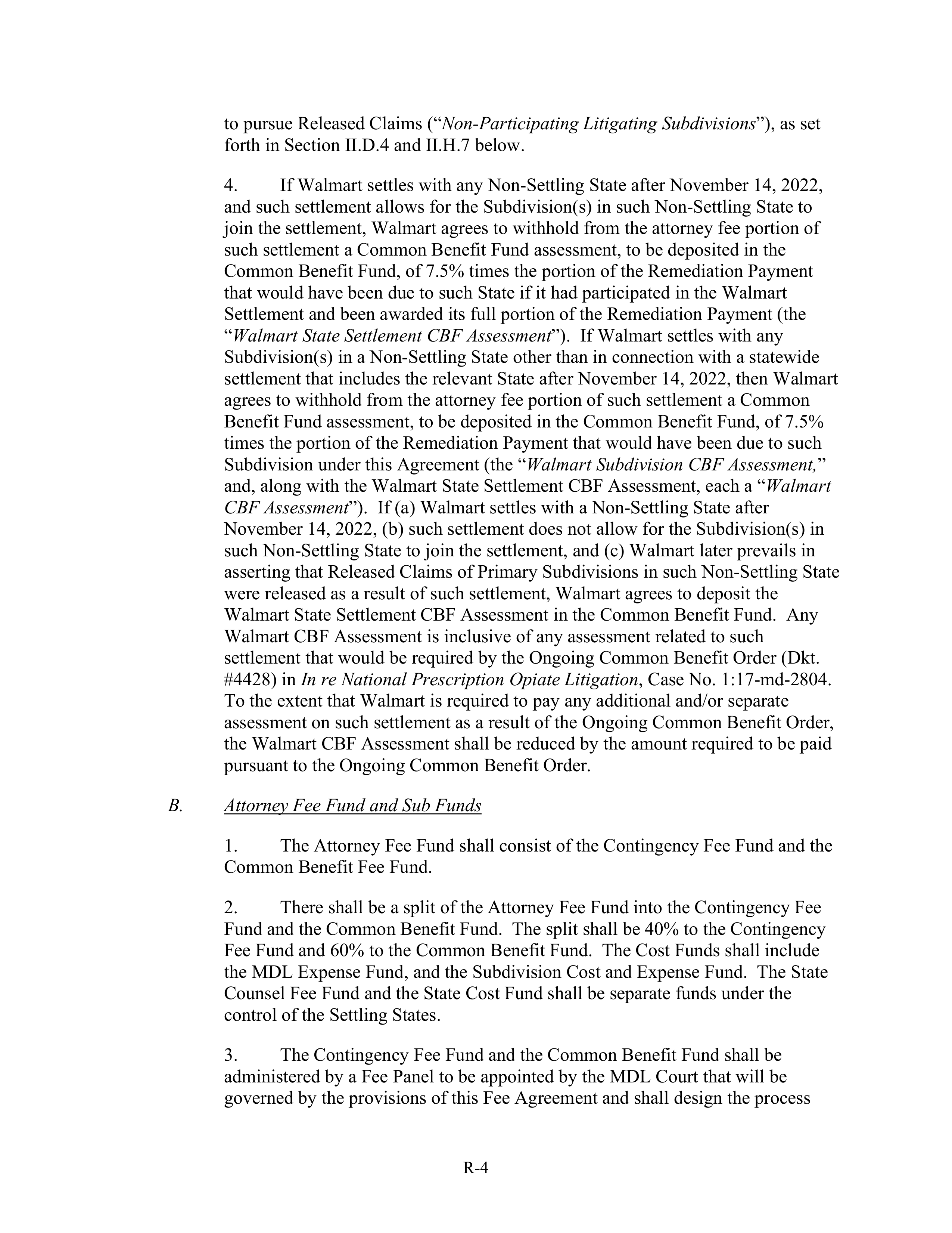 WALMART SETTLEMENT AGREEMENT — page 515