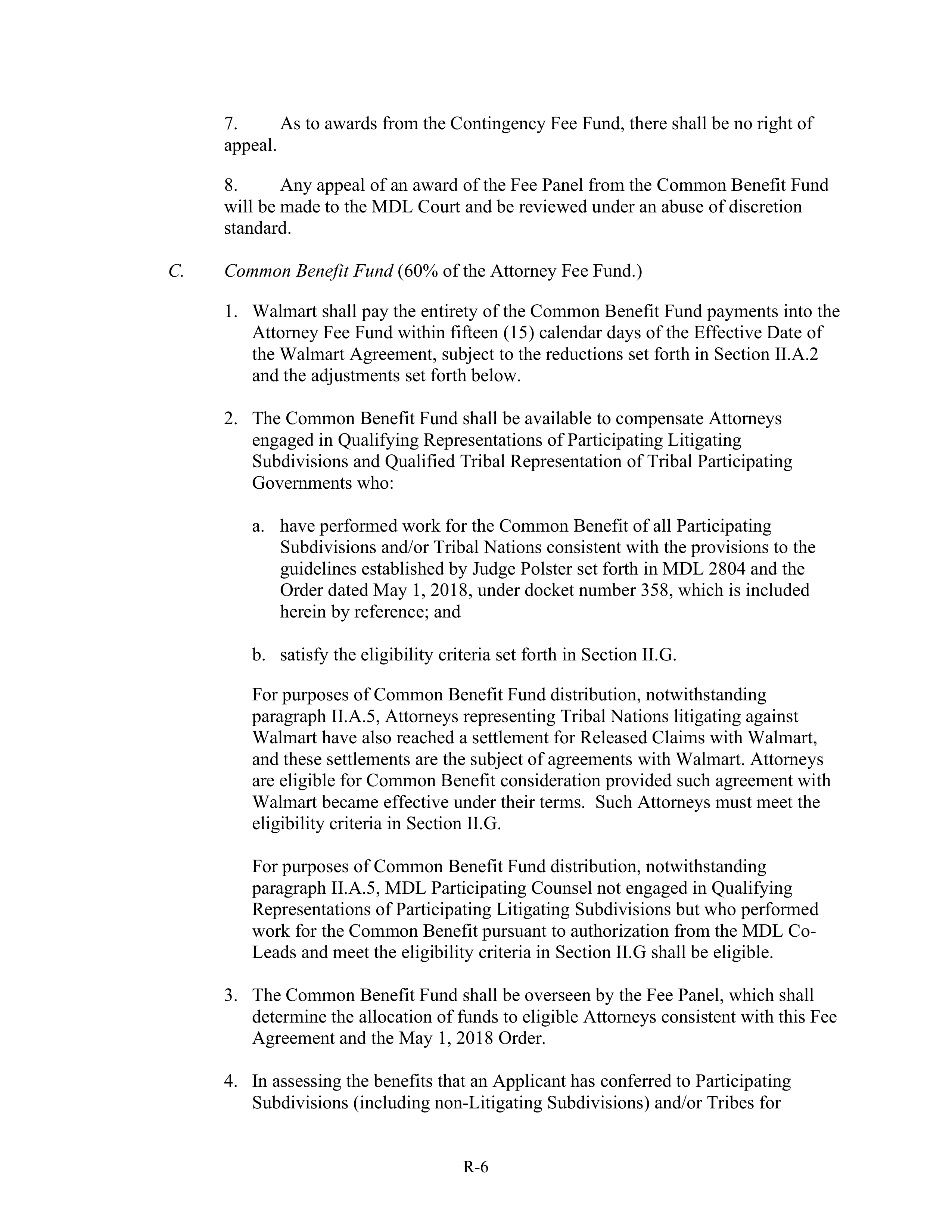 WALMART SETTLEMENT AGREEMENT — page 517
