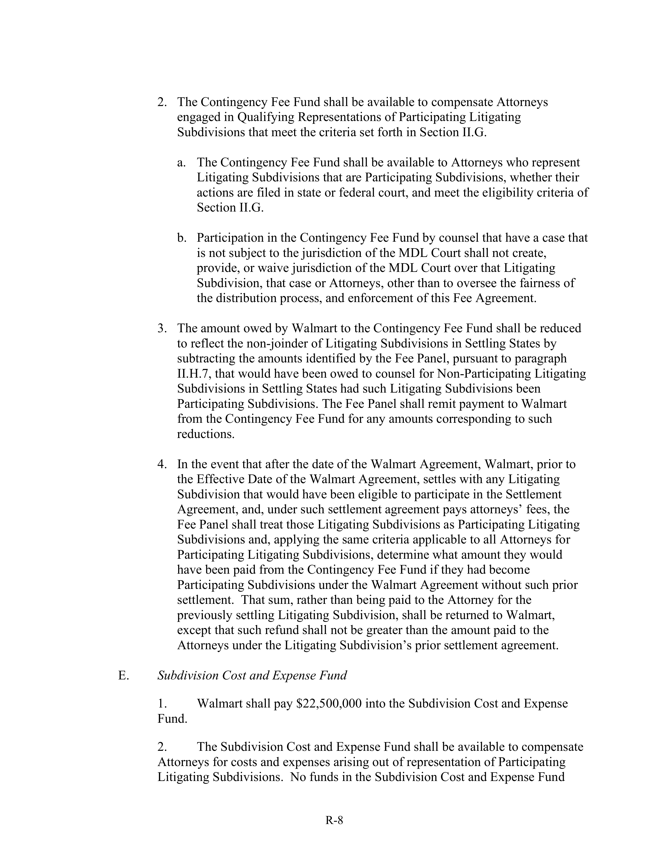WALMART SETTLEMENT AGREEMENT — page 519