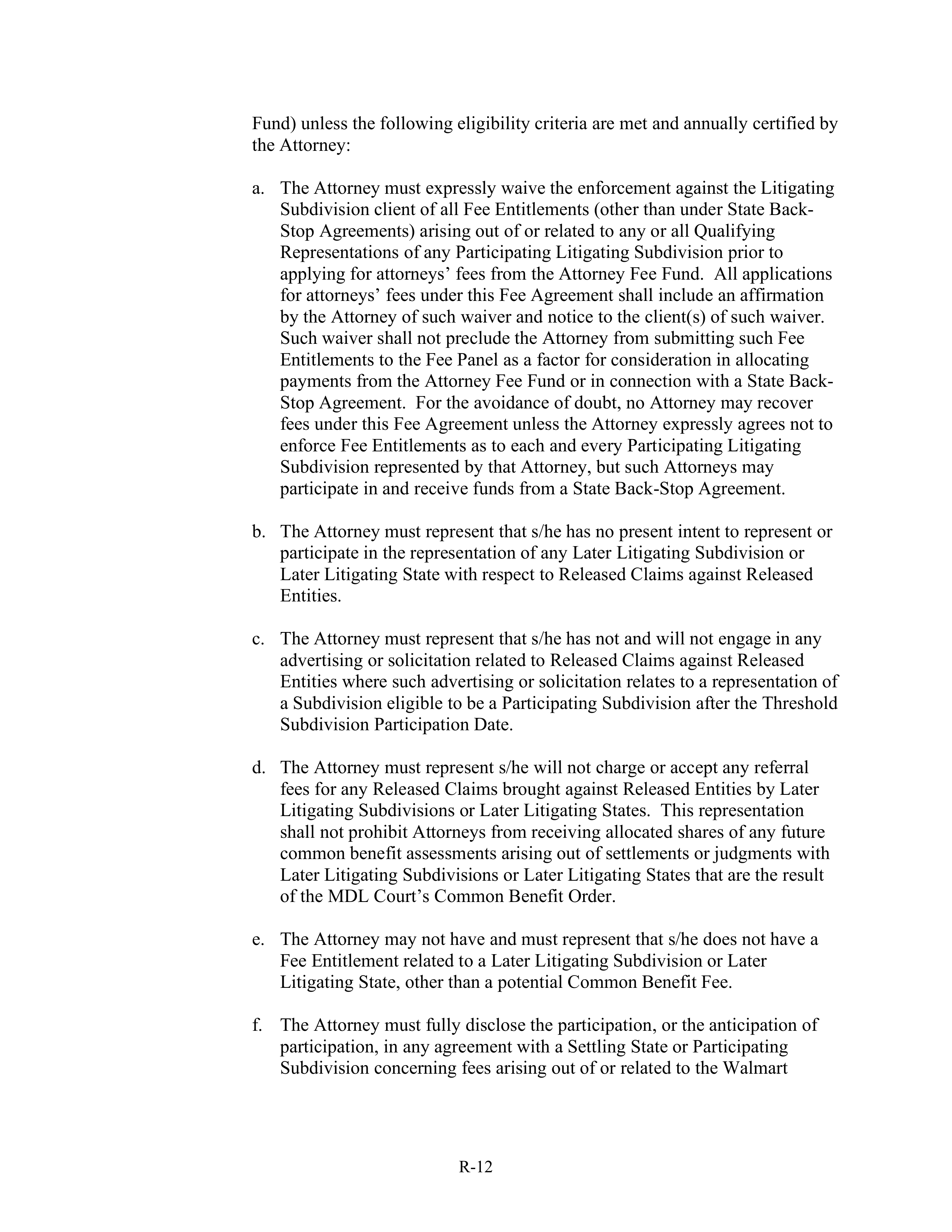 WALMART SETTLEMENT AGREEMENT — page 523